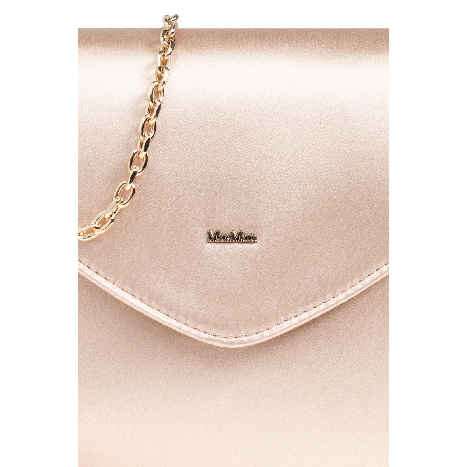 Max Mara MAX MARA Envelope Beige Satin Shoulder Bag New And Authentic Size ONE SIZE - 5 Thumbnail