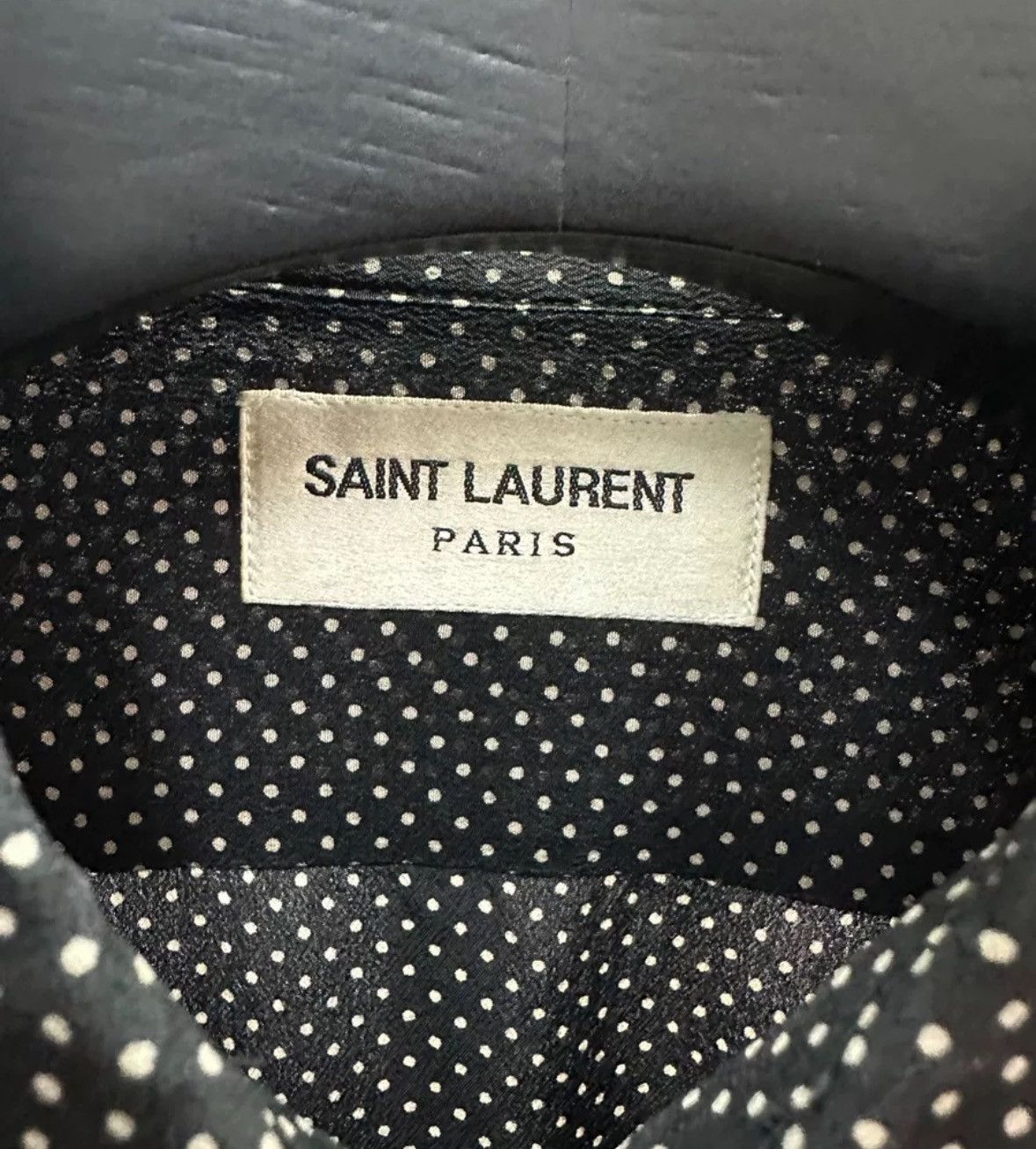 Saint Laurent Paris × Yves Saint Laurent Saint Laurent YSL genuine 20fw black mulberry silk shirt Size US S / EU 44-46 / 1 - 3 Thumbnail