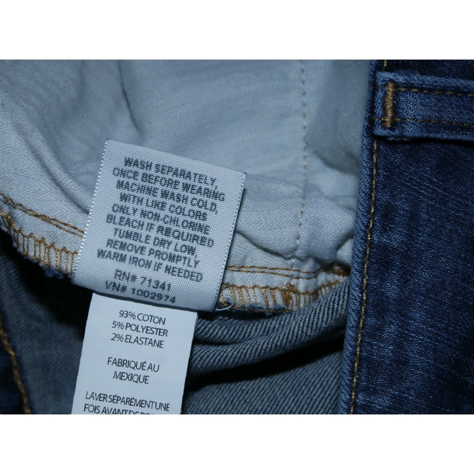 Vintage LL Bean Women's Jeans 16 Reg 32X27 Med Wash Blue Classic Fit Straight Leg Denim Size 38" / US 16 / IT 52 - 6 Thumbnail