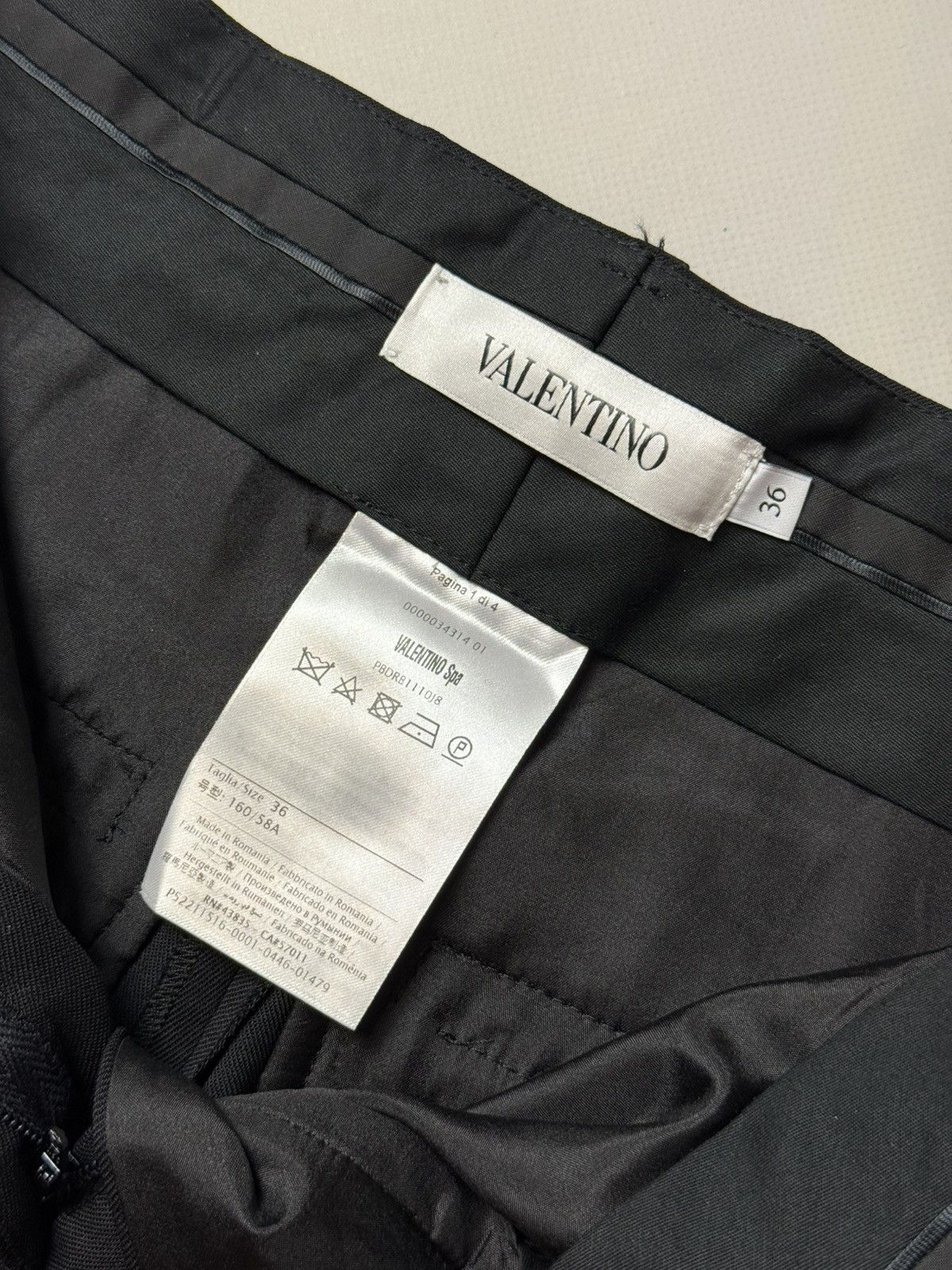 Valentino Valentino Ladies Wool Formal Dress Pants Trousers Size 36 Size 25" / US 0 / IT 36 - 11 Thumbnail