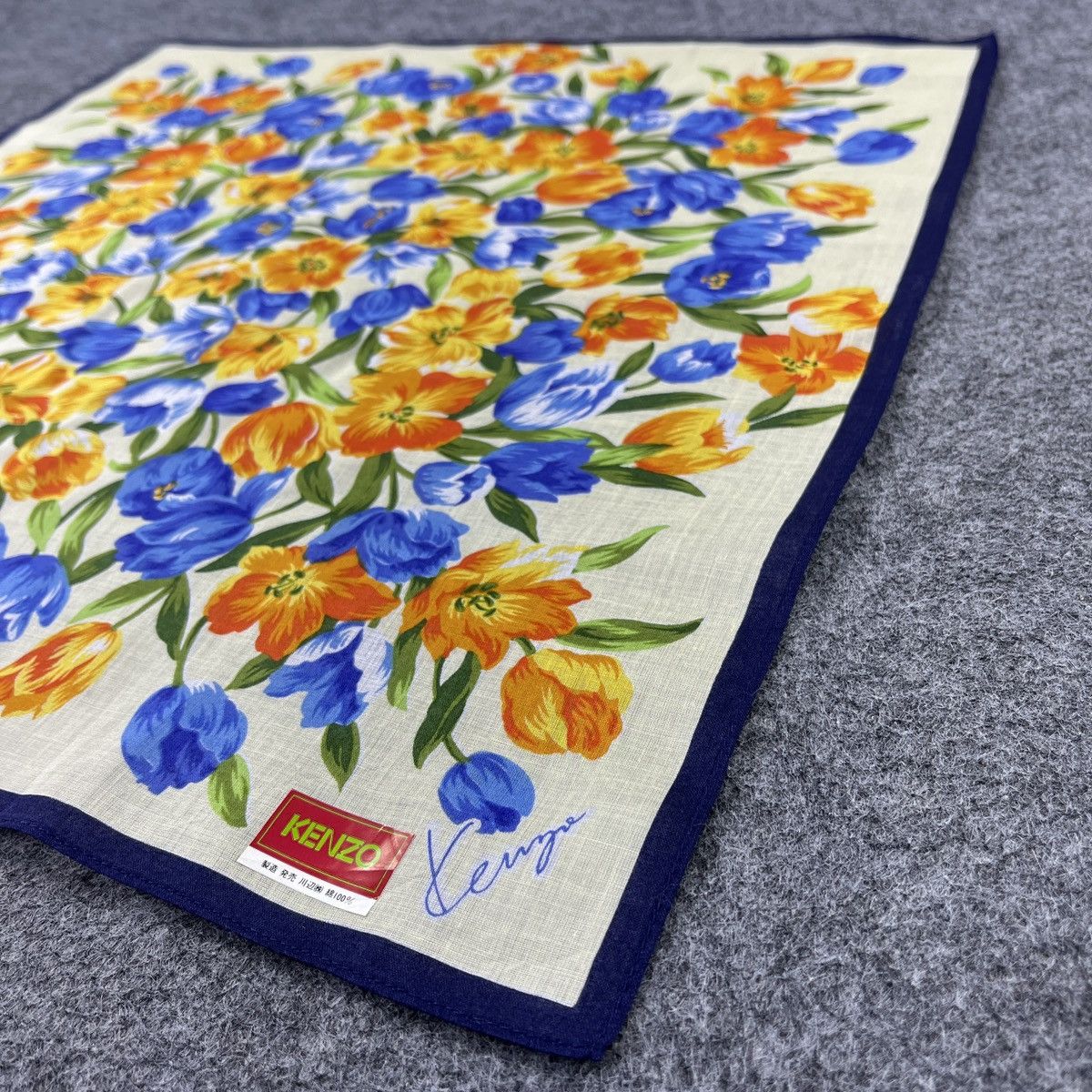 Kenzo × Vintage Kenzo Handkerchief / Bandana / Neckerchief B735 Size ONE SIZE - 4 Thumbnail