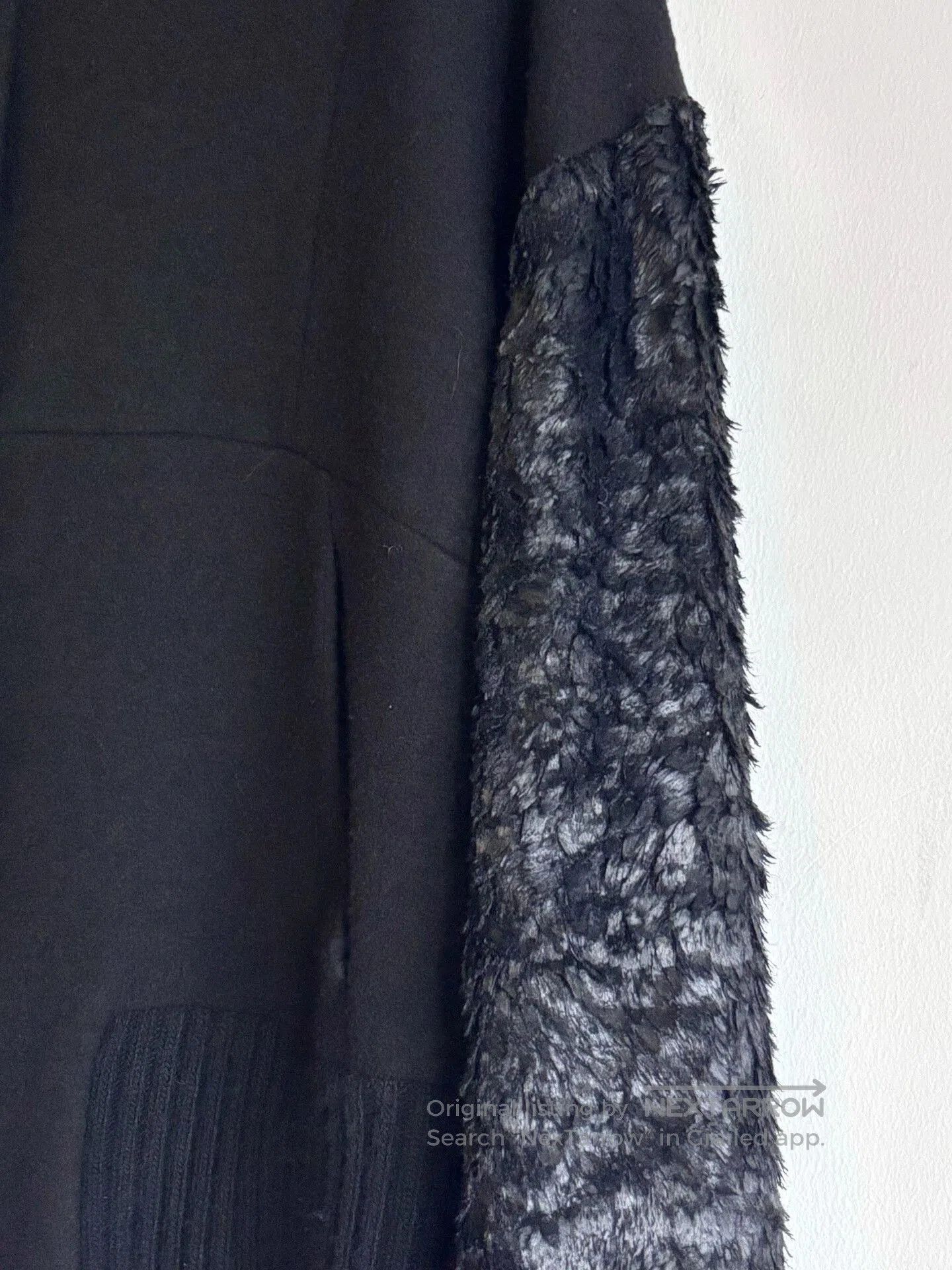 Ann Demeulemeester Black Feather Jacket.