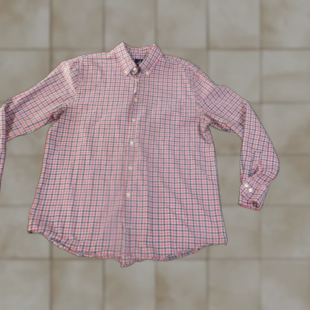 johnnie-O johnnie-O shirt Large pink button up mens logo cali casual surf plaid Size US L / EU 52-54 / 3 - 1 Thumbnail