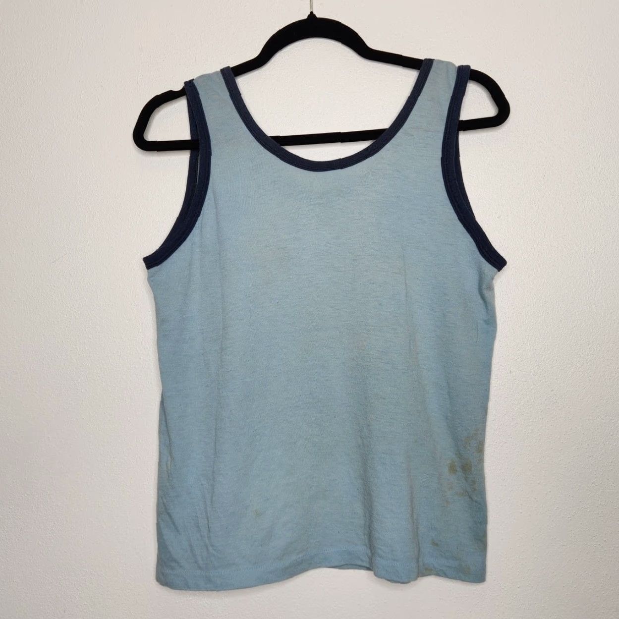 CO VINTAGE Freds Gym Tank Top Co Op City Bronx NY Bodybuilding Workout Shirt Unisex Adults S Blue 60s 70s Size US S / EU 44-46 / 1 - 6 Thumbnail