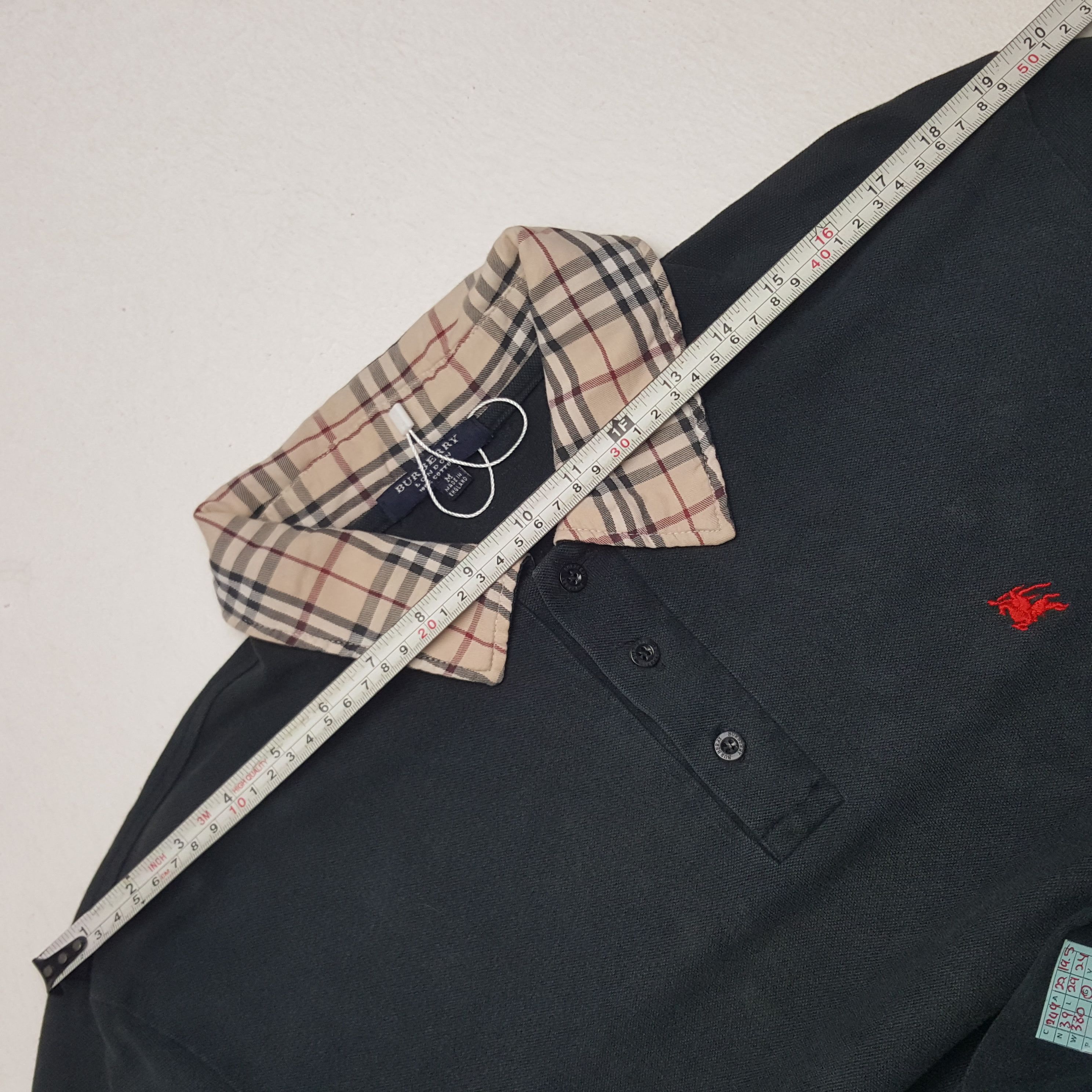 Burberry × Vintage Vintage Burberry London Nova Check Polo Shirt Size US M / EU 48-50 / 2 - 9 Thumbnail