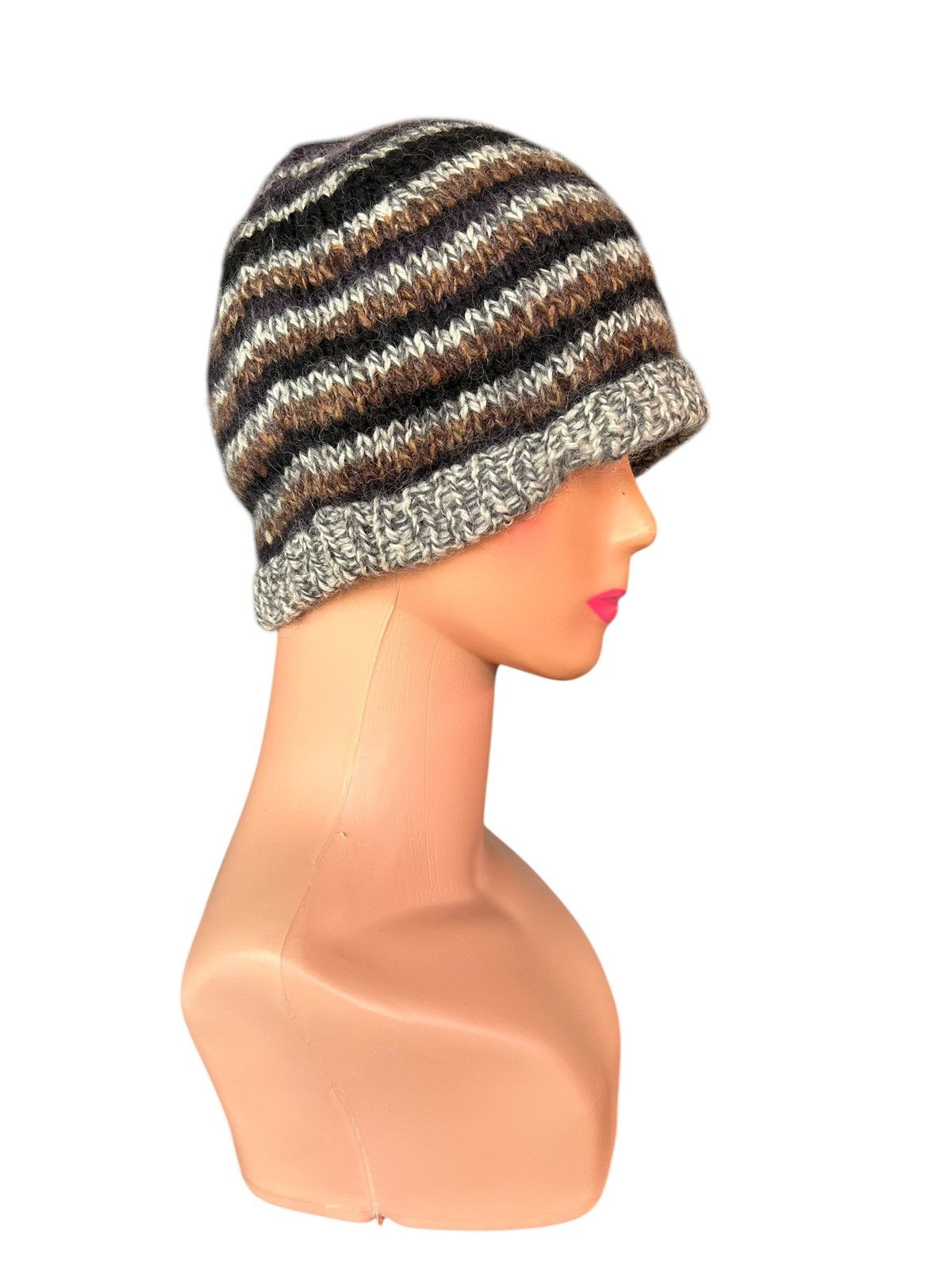 Japanese Brand × Kapital × Vintage Crochet Knitted Handmade hairy Beanie Hats Size ONE SIZE - 2 Thumbnail