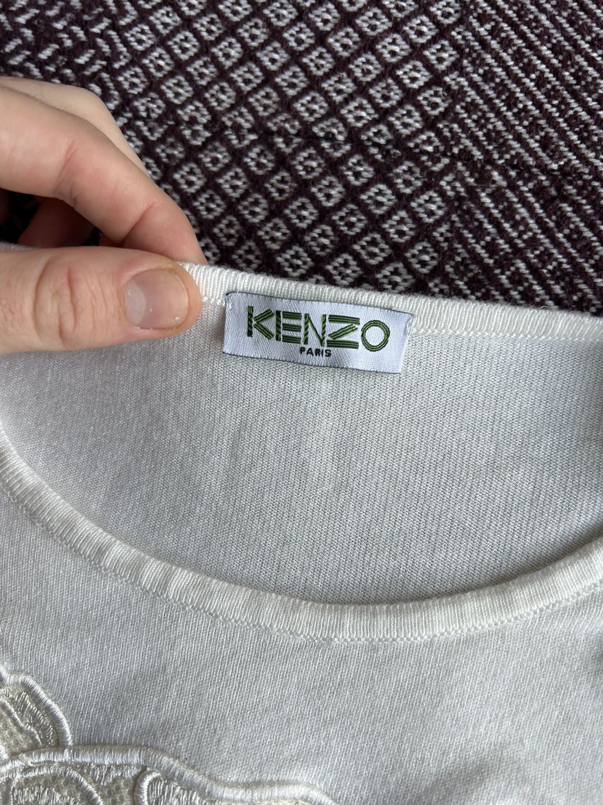 Kenzo Kenzo Women Big Logo Longsleeve Solid Style Italy Size Small Size S / US 4 / IT 40 - 6 Thumbnail