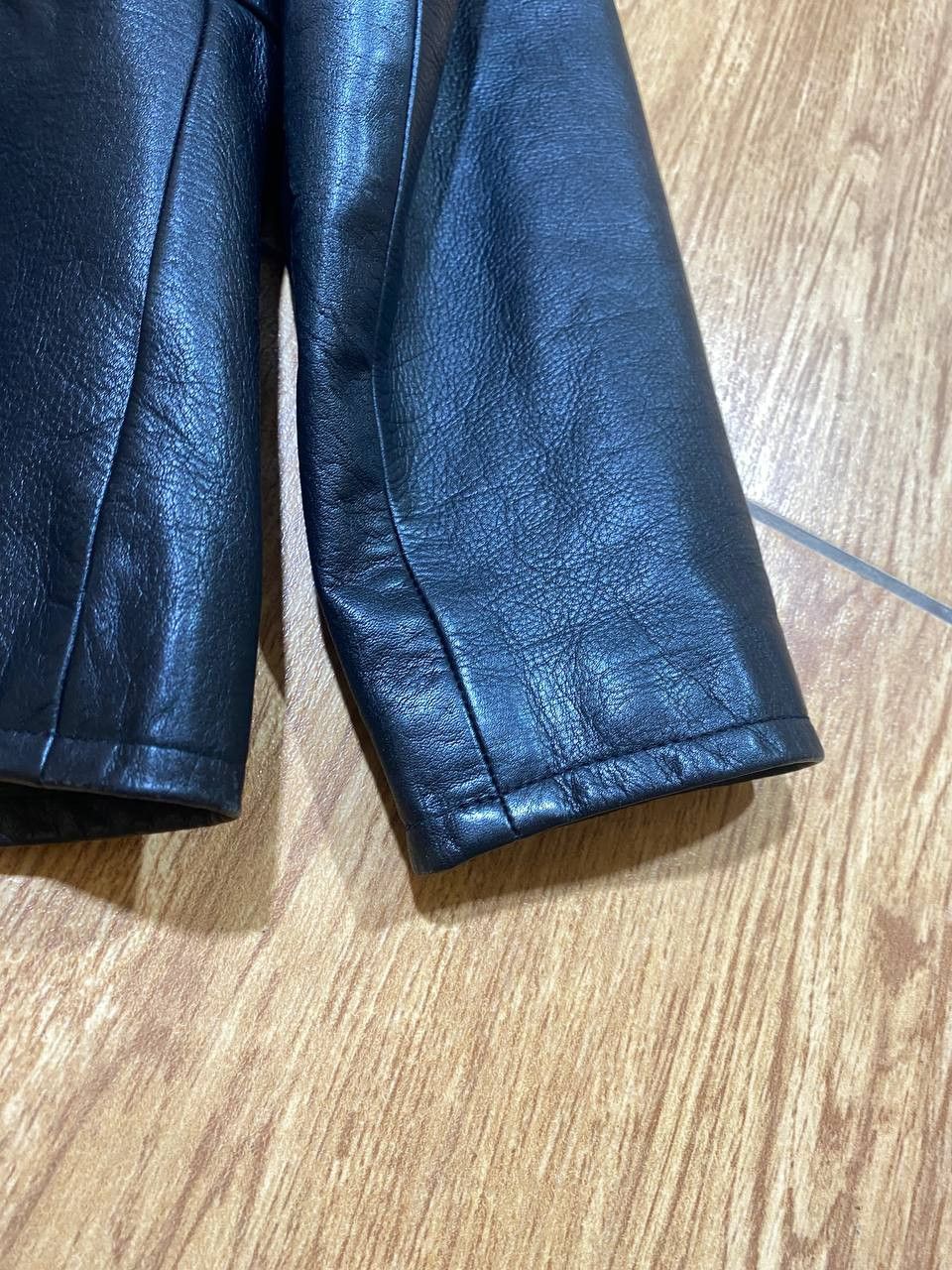 Gap VTG Y2K GAP MEN'S LEATHER FADED BOMBER JACKET Size US M / EU 48-50 / 2 - 5 Thumbnail