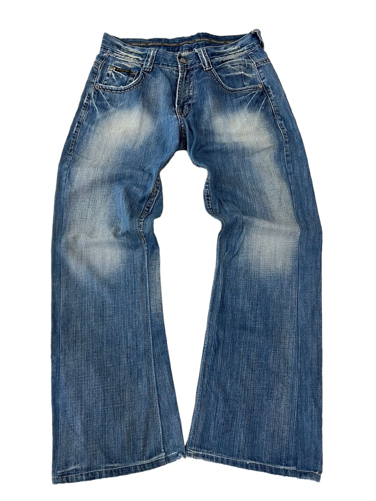 Dolce & Gabbana 2000’s Dolce & Gabbana Trashed Flared Denim Jeans 