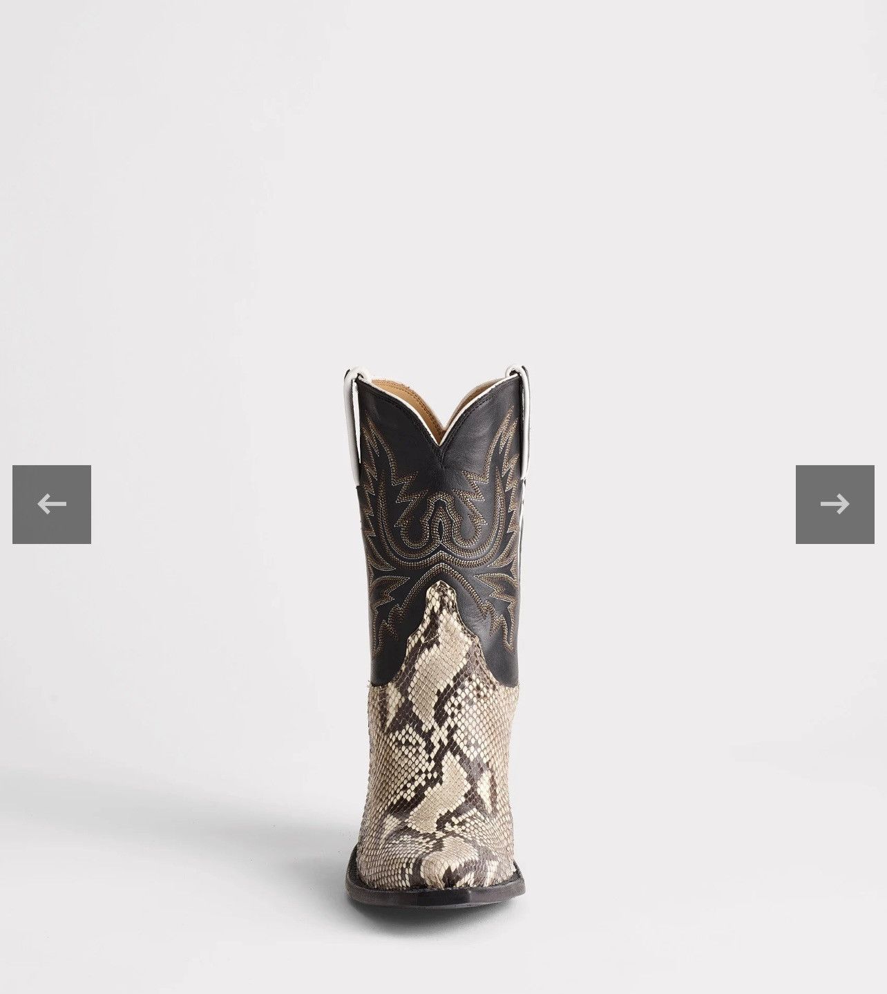 Lucchese New Lucchese Dale Exotic Python Boots Size 8.5 Black/White Size US 8.5 / IT 38.5 - 12 Thumbnail