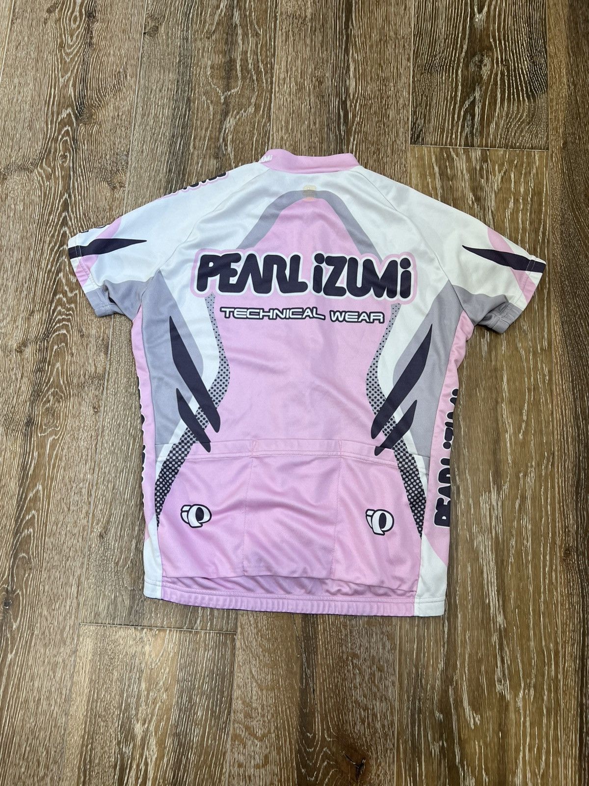 Bicycle × Vintage Womens Pearl izumi pink grey cycling jersey Size L / US 10 / IT 46 - 2 Thumbnail