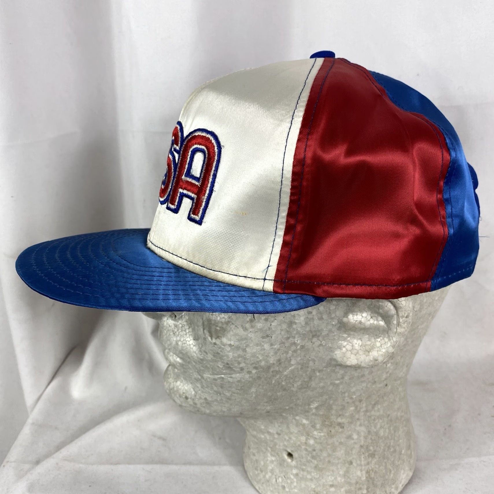 Vintage VINTAGE 1980s USA Rayon Trucker Cap Hat HaT Truckers Cap Mens Womens Boys Girls Size ONE SIZE - 2 Thumbnail