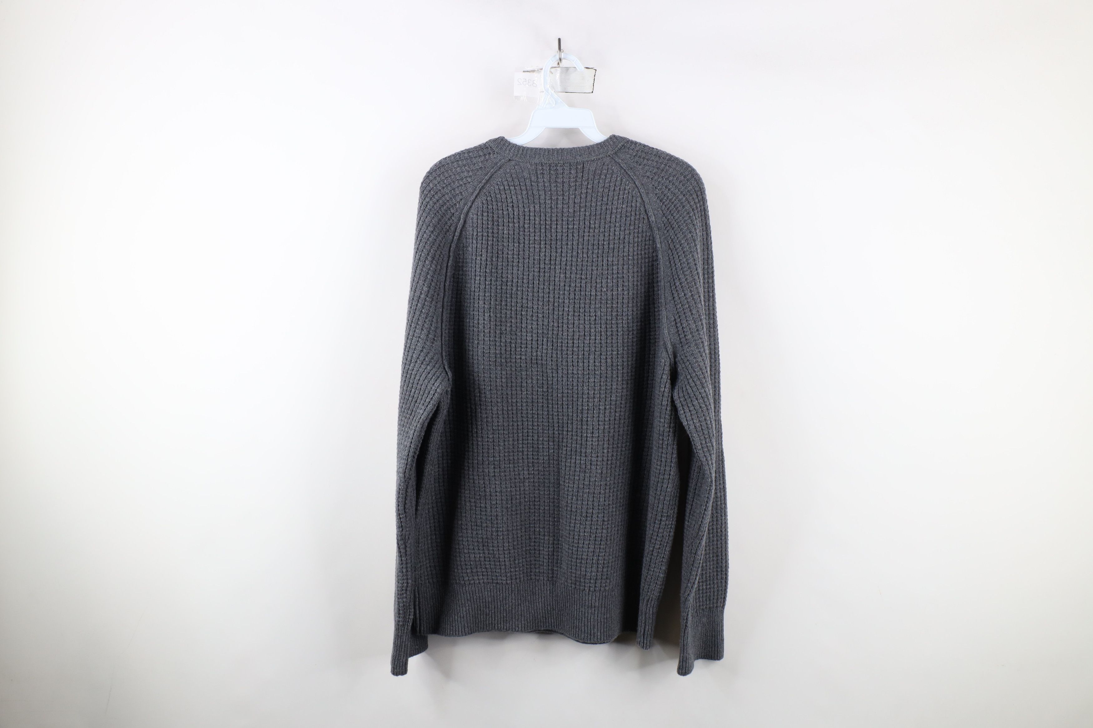 Banana Republic × Vintage Banana Republic Italian Yarn Wool Thermal Knit Sweater Gray Size US M / EU 48-50 / 2 - 8 Thumbnail