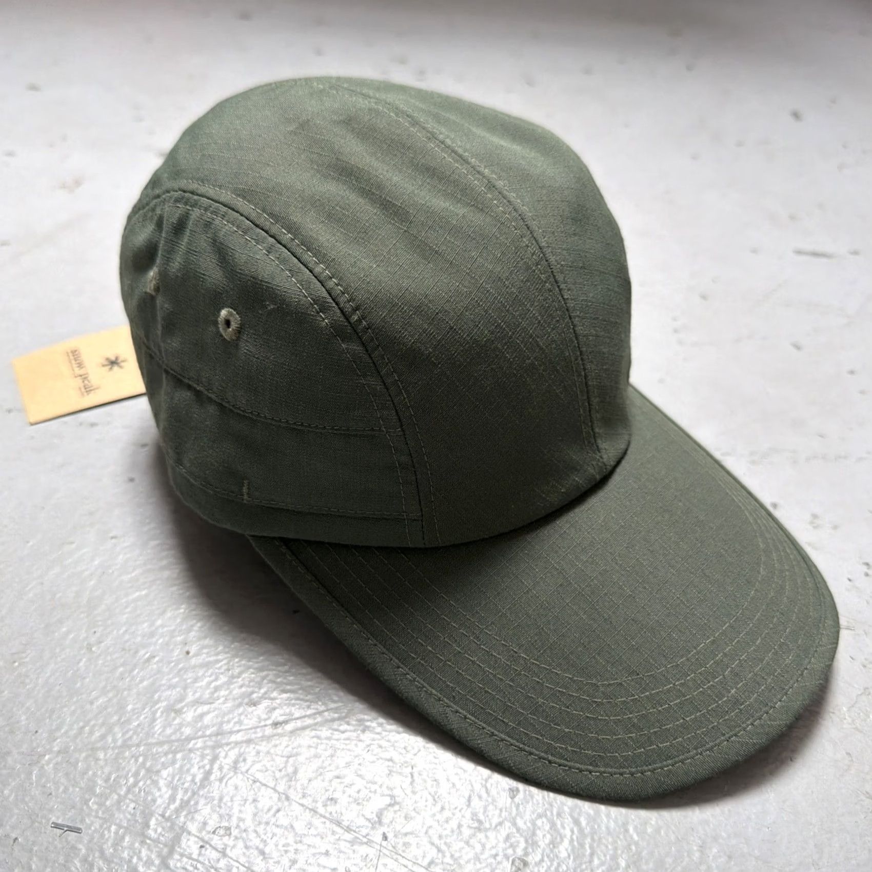 Snow Peak Snow Peak Japan SAMPLE Aramid FR Ripstop Long Bill Camp Hat Cap NWT Olive One Size Unisex Adults Baseball Cap Outdoor Designer Japanese Takibi 90s? Size ONE SIZE - 2 Thumbnail