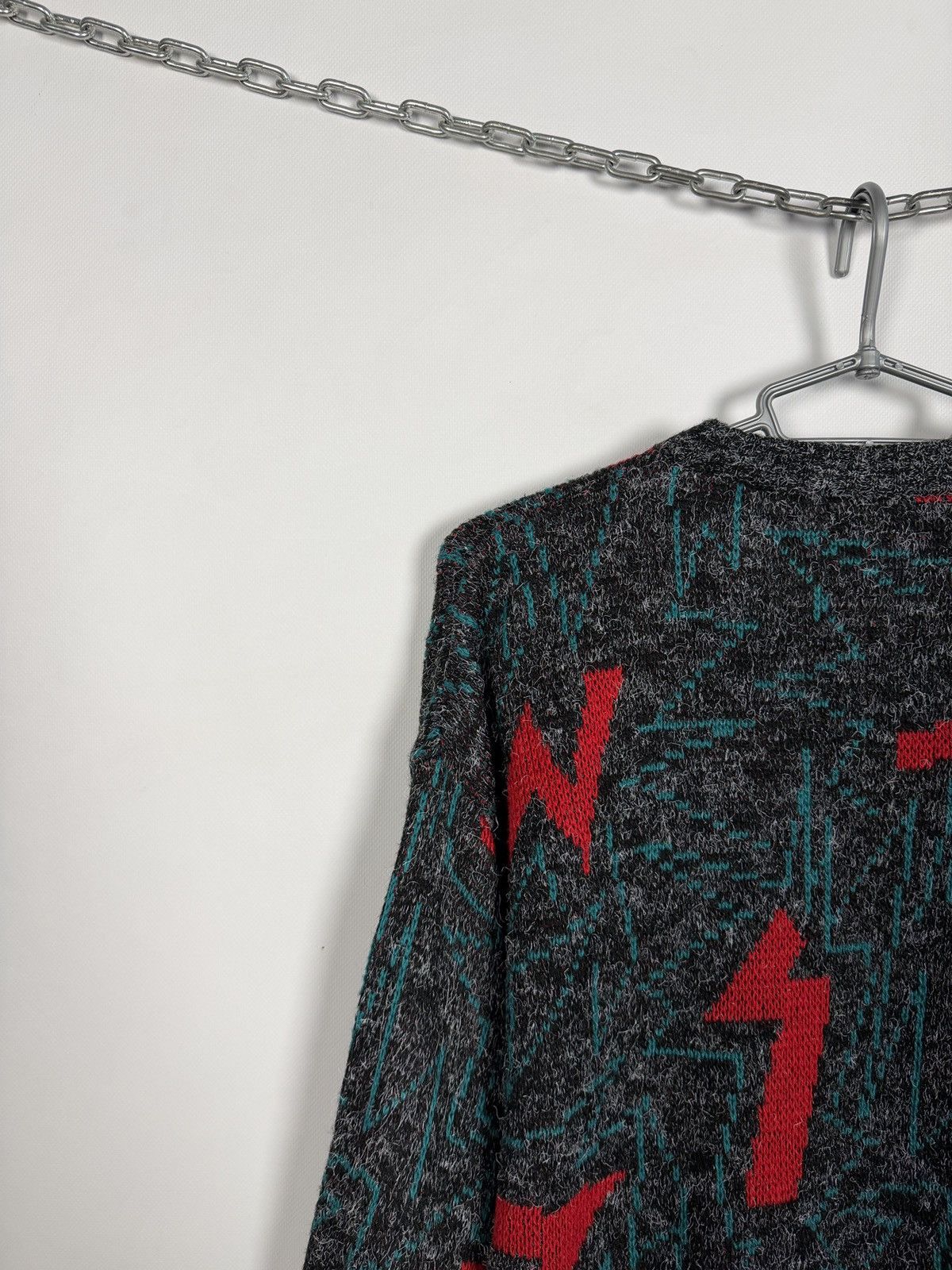Vintage Mr. Rodia Vintage Crew Sweater Lightning Pattern Pullover Size US S / EU 44-46 / 1 - 10 Thumbnail