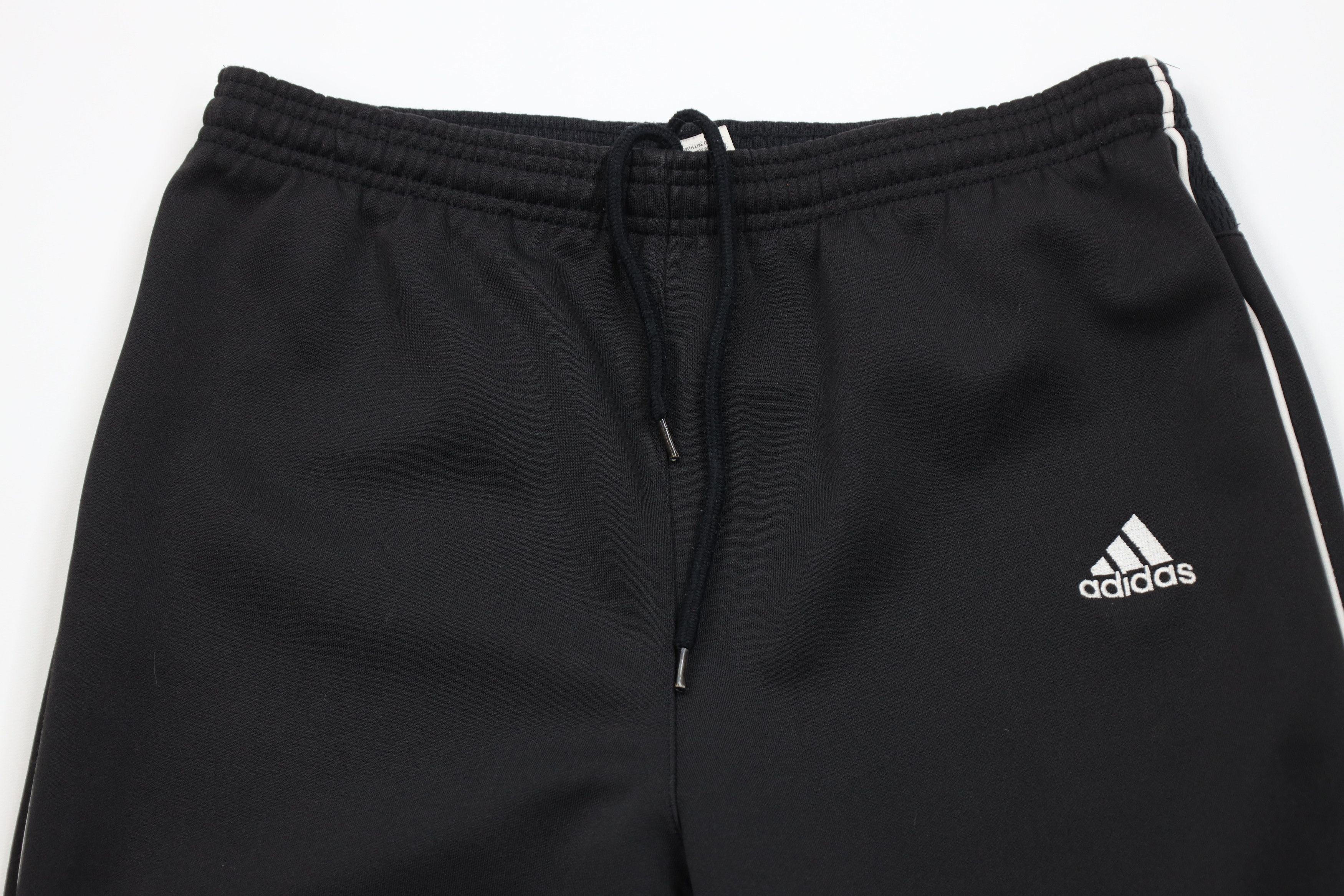 Adidas Vintage 90s Adidas Striped Cuffed Sweatpants Joggers Black Size US 32 / EU 48 - 2 Thumbnail