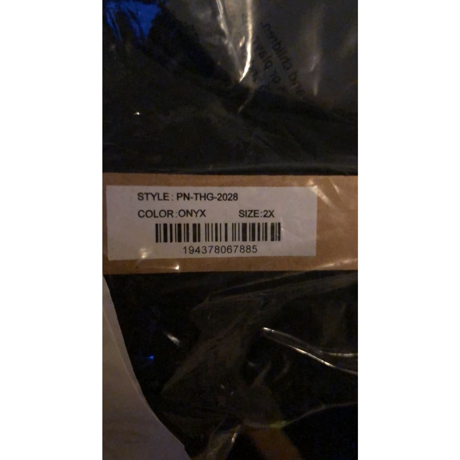 SKIMS **SKIMS Opaque Foil Thong Underwear Size 2X Onyx** User: **SKIMS Foil Opaque Thong Underwear Size 2X Onyx** Size ONE SIZE - 5 Thumbnail