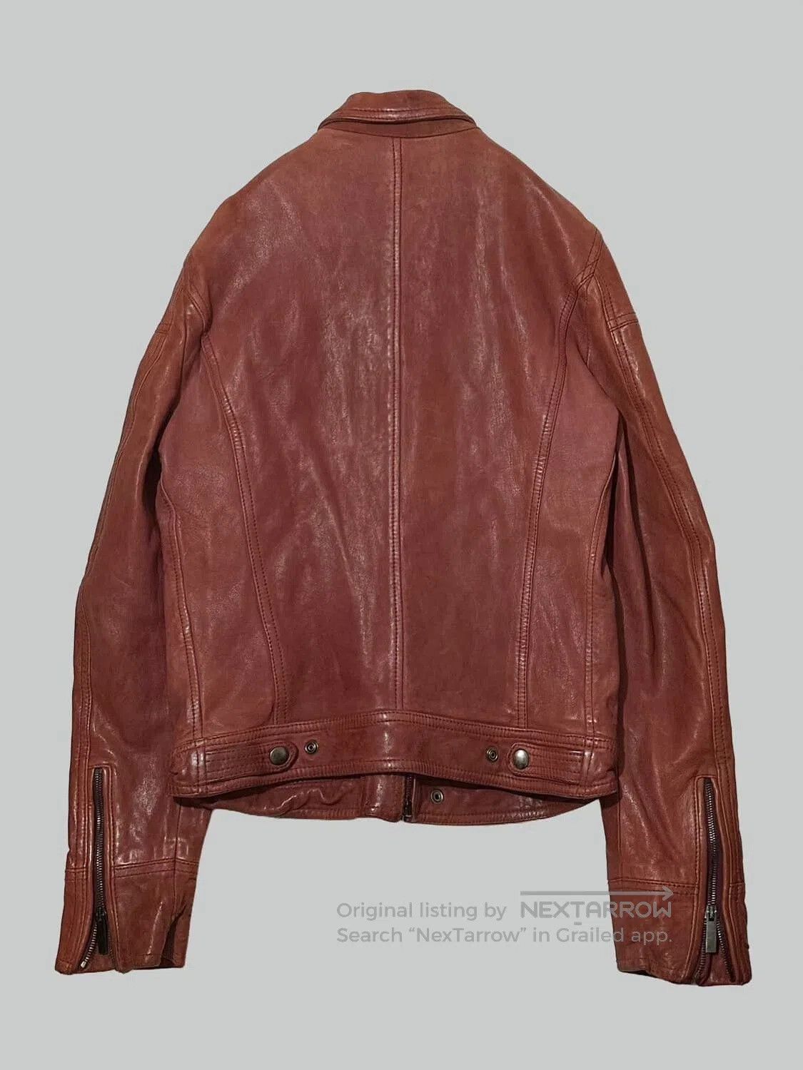 Emporio Armani Emporio Armani Vintage Leather Jacket. Size US M / EU 48-50 / 2 - 3 Thumbnail
