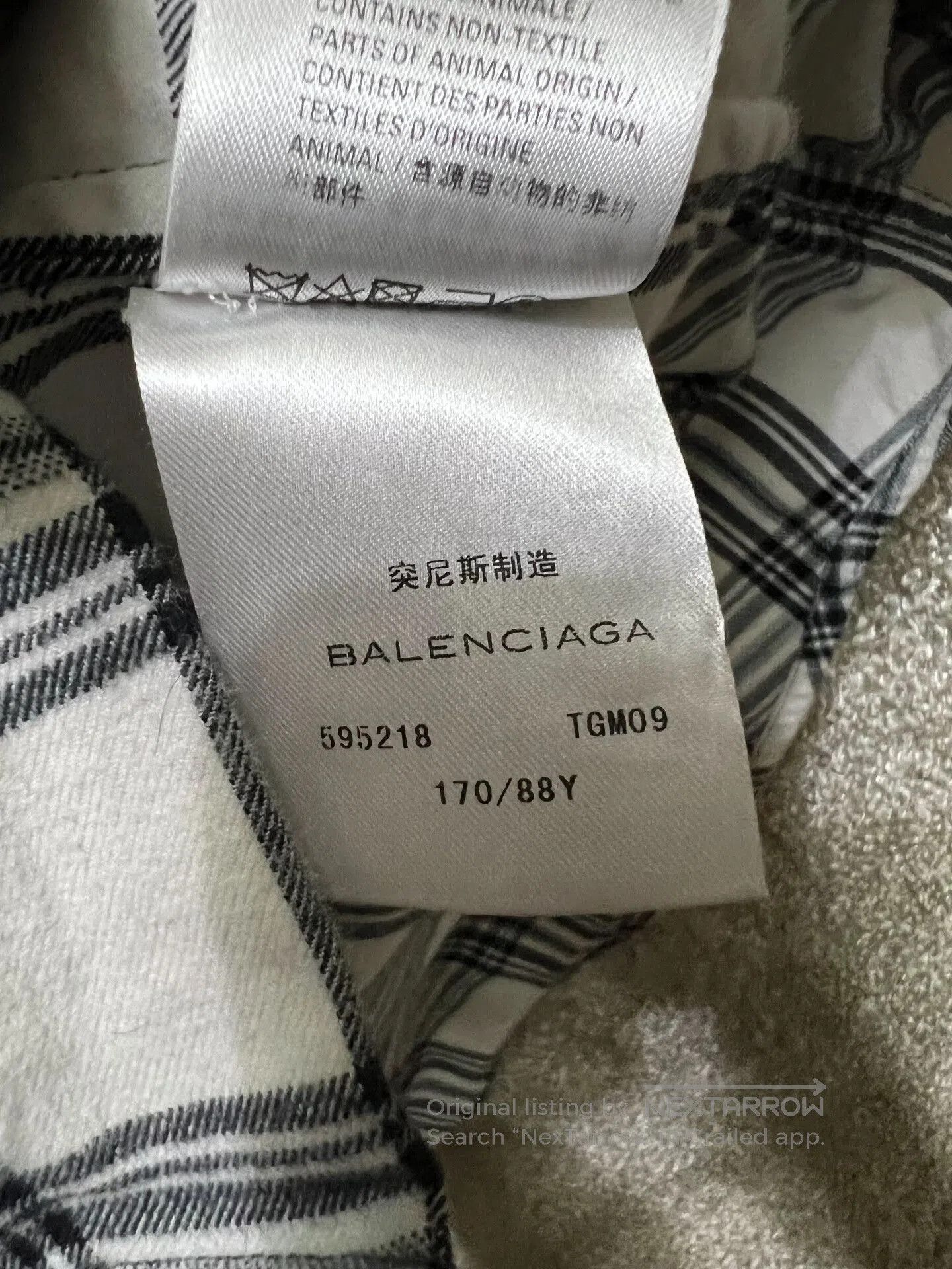 Balenciaga Balenciaga Men's Checkered Casual Shirt. Size US M / EU 48-50 / 2 - 6 Thumbnail