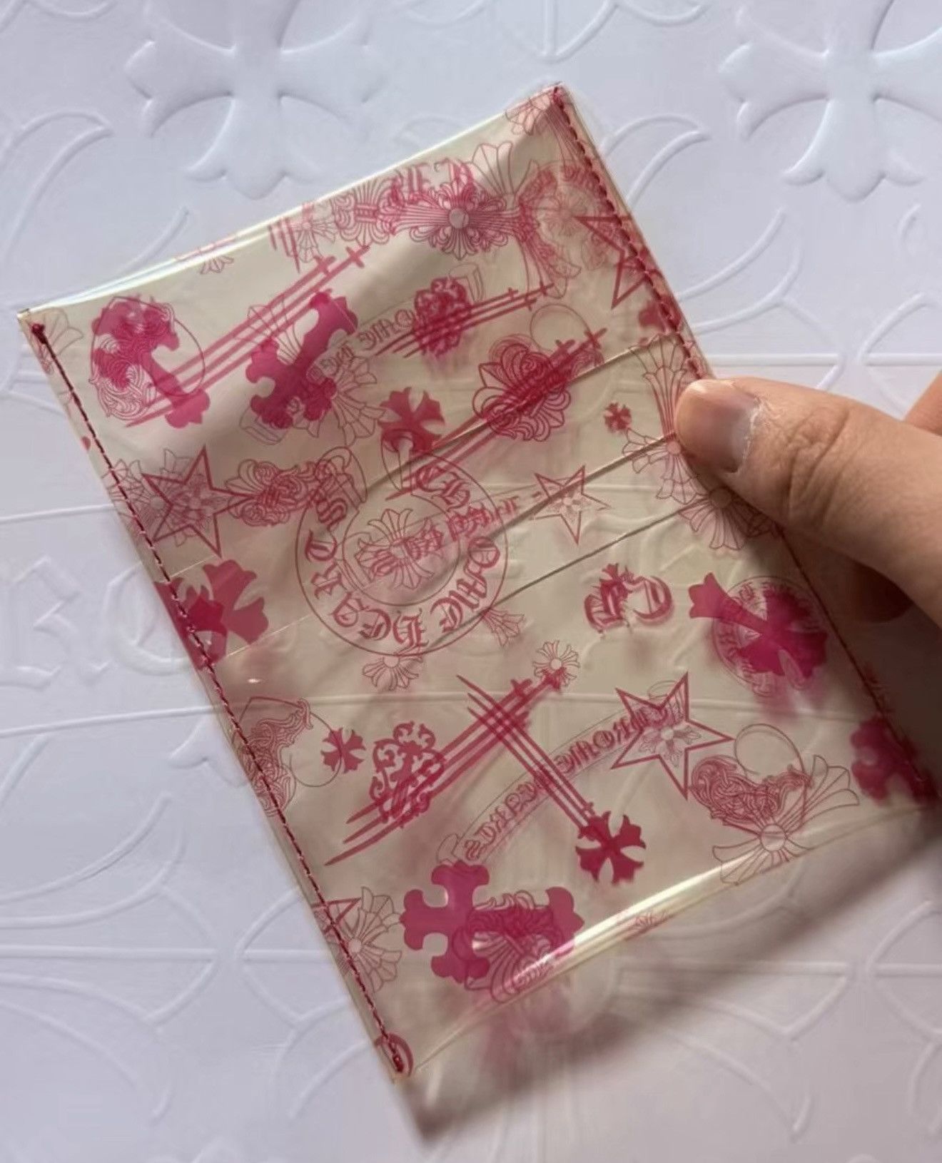 Chrome Hearts Chrome Hearts Pink PVC Card Wallet Size ONE SIZE - 4 Thumbnail