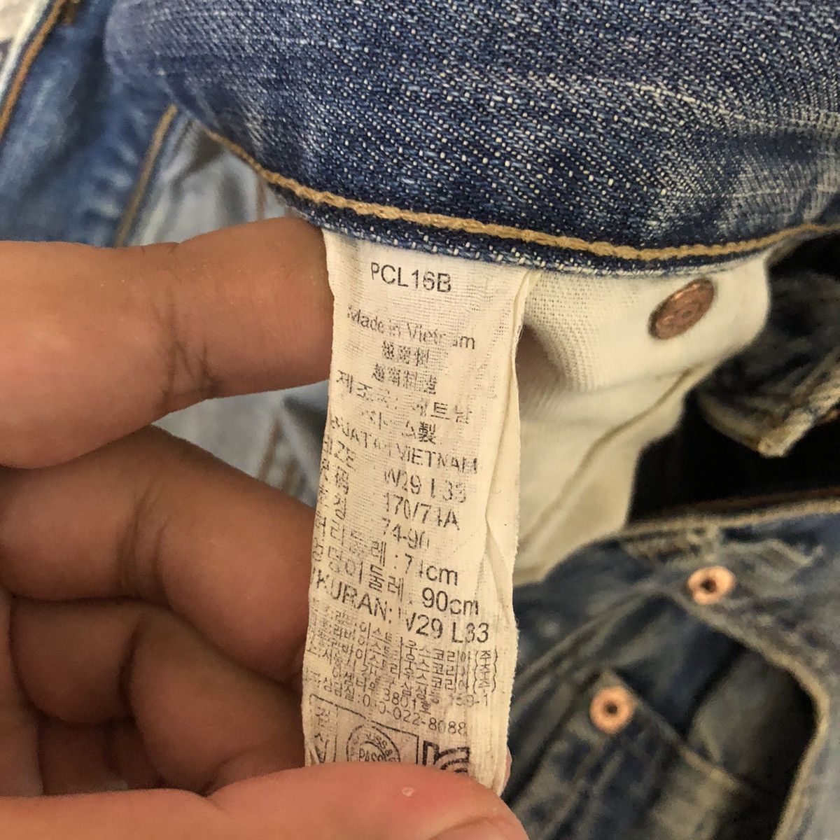 Levi's Levis 502 Blue Denim jeans Pants #A1036 Size US 31 - 22 Thumbnail