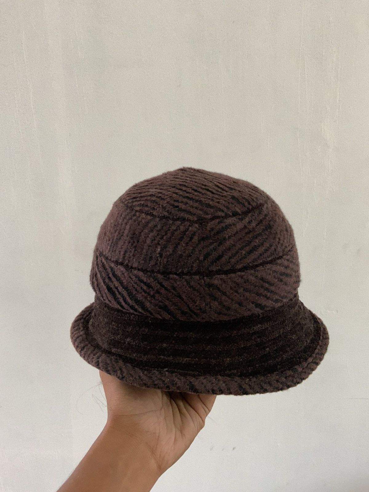 Japanese Brand Vogue Japan Made Corduroi Brown Bucket Hat Size ONE SIZE - 3 Thumbnail