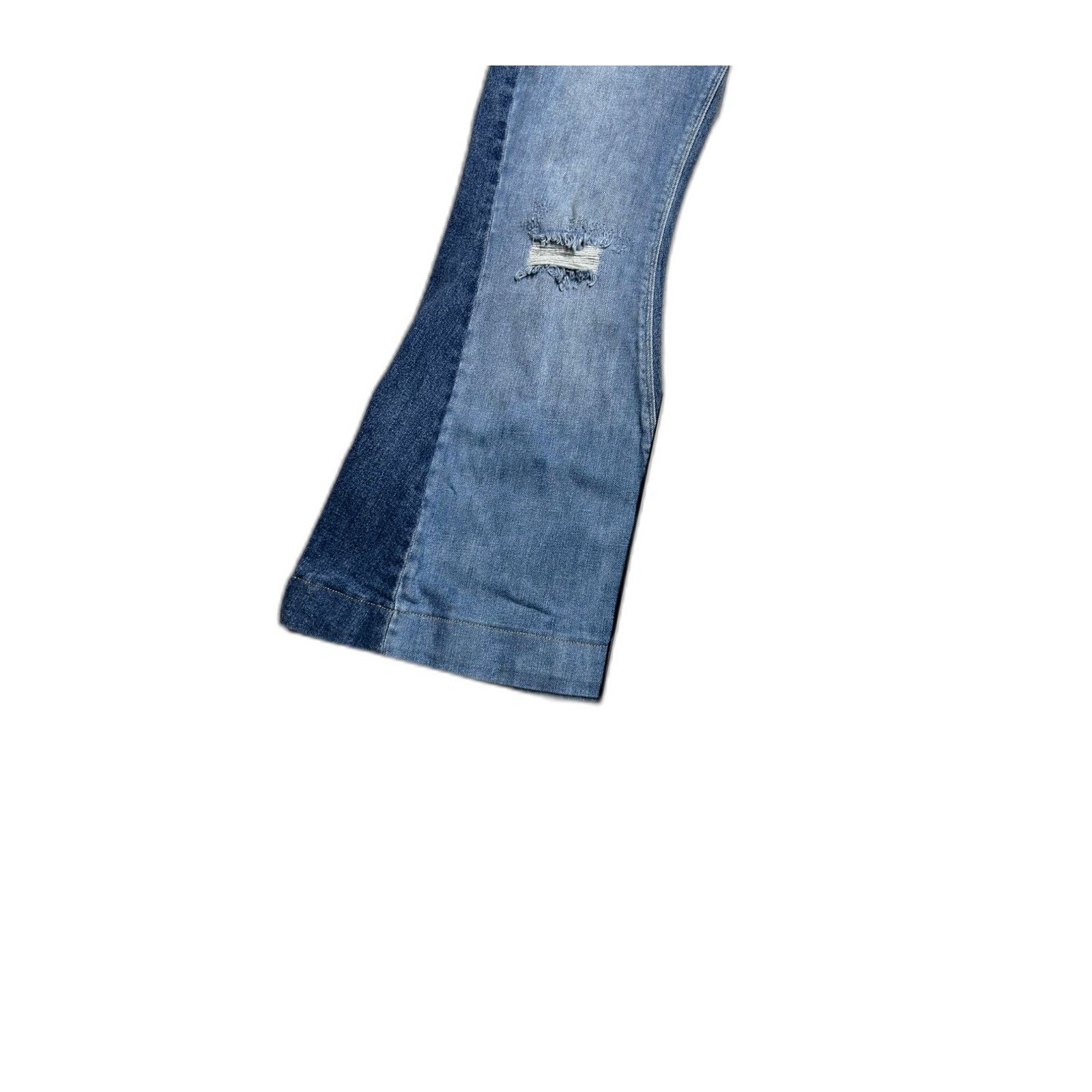 Free People Free People Flare Denim Jeans Retro Colorblock Bootcut Women Size US 30 / EU 46 - 4 Thumbnail