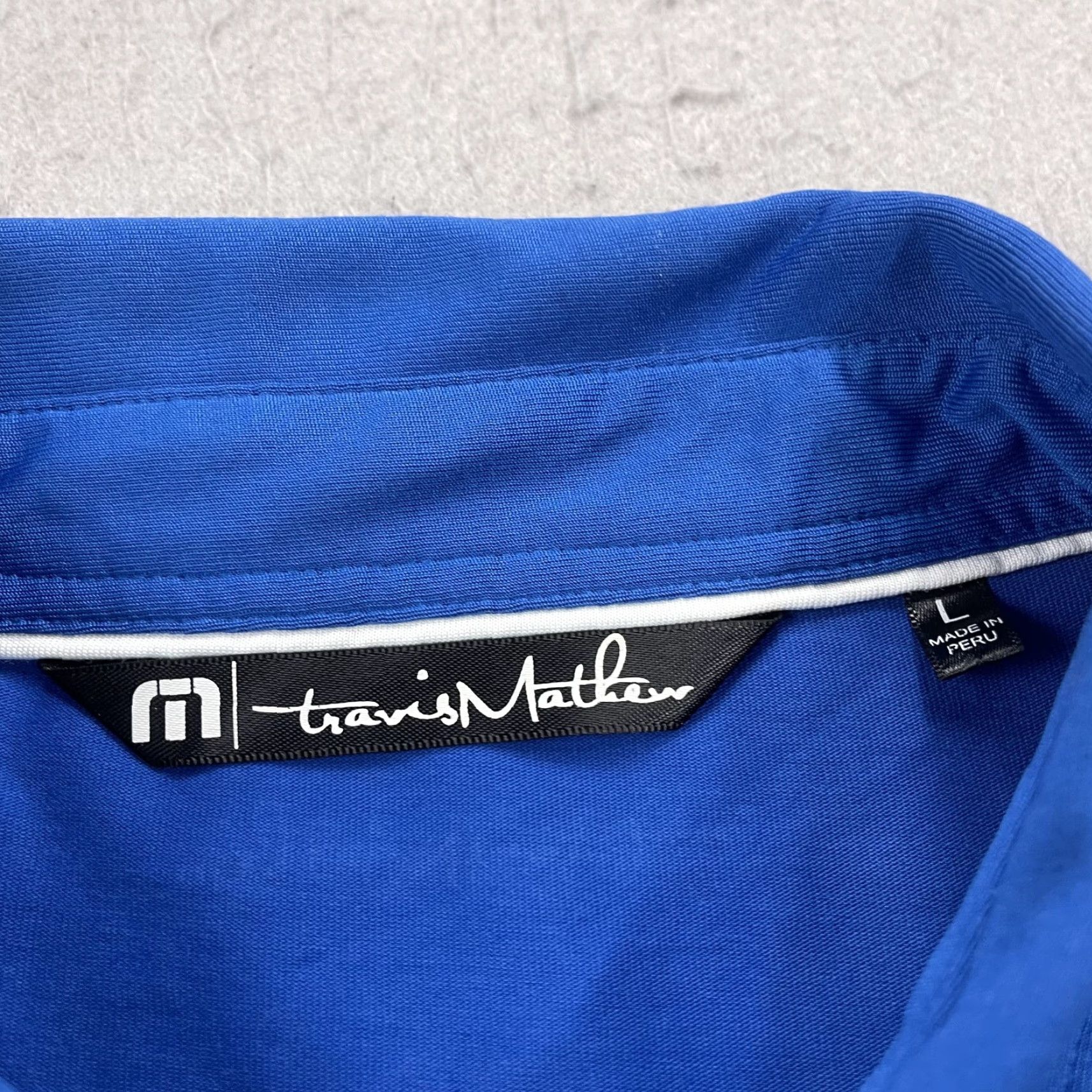 TravisMathew Travis Mathew Polo Shirt Mens L Blue Desert Mountain Polo Shirt Golf Cotton Blend Size US L / EU 52-54 / 3 - 4 Thumbnail
