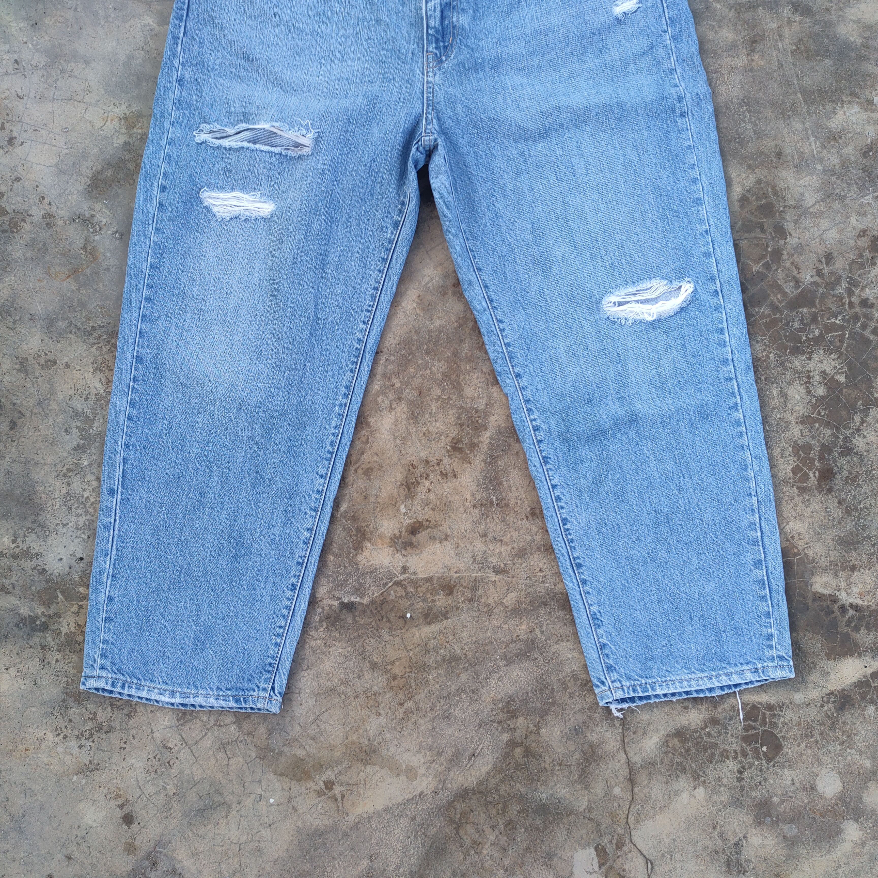 Japanese Brand × Jean × StraightFaded W38 VINTAGE JAPANESE FADED DISTRESSED DENIM JEAN PANTS Size US 38 / EU 54 - 4 Thumbnail
