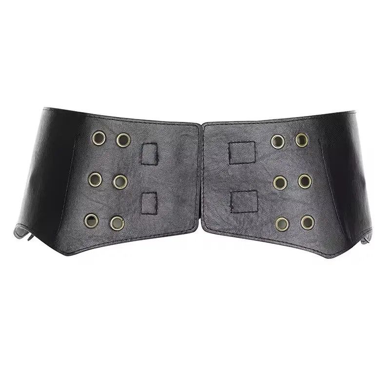 Japanese Brand Vintage Big Pockets Pu Leather Belt Y2K Safari Style Size ONE SIZE - 3 Thumbnail