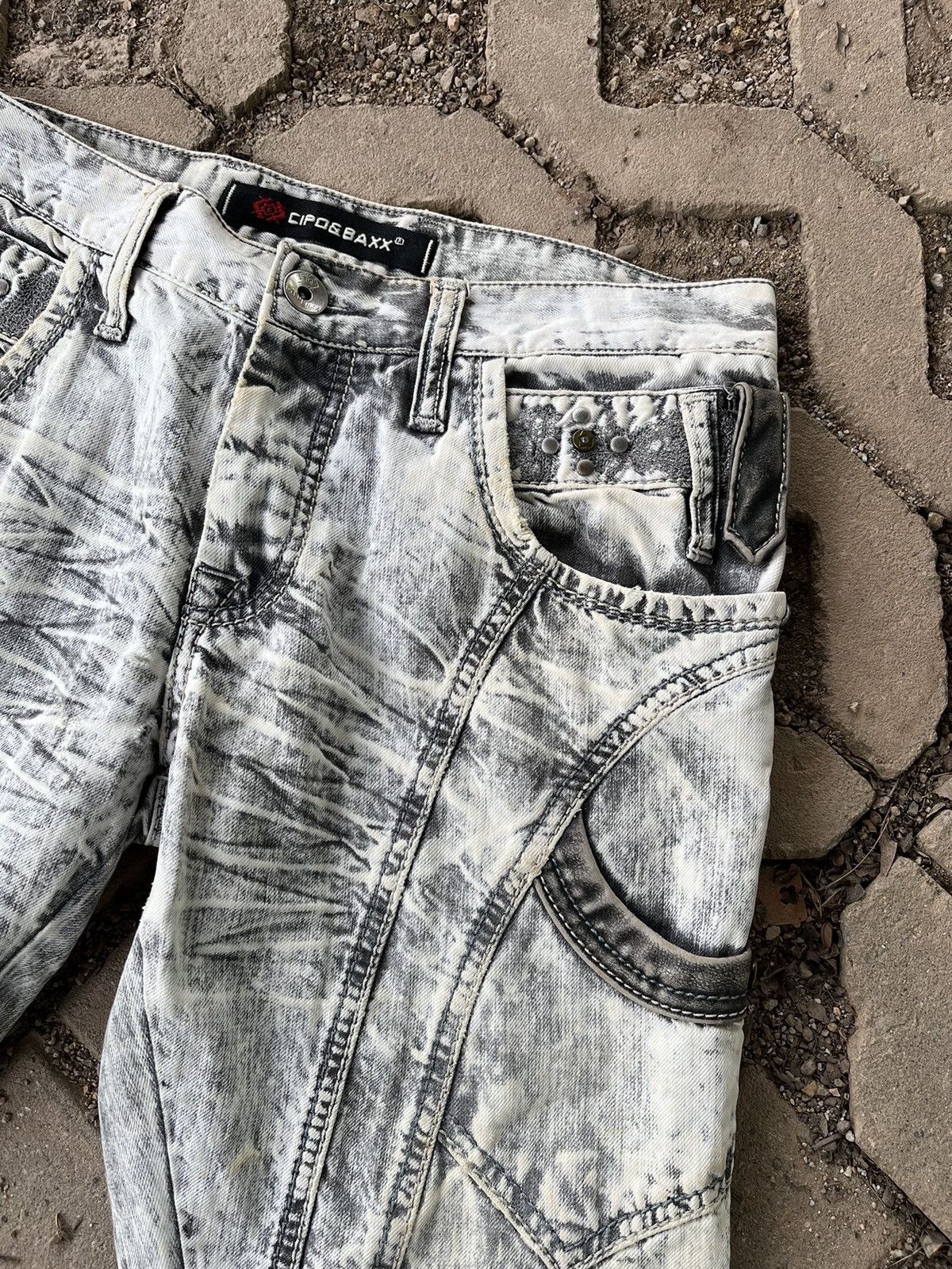 If Six Was Nine × Japanese Brand × Vintage Vintage Washed Studded Hysteric Inspired Denim Size US 31 - 5 Thumbnail