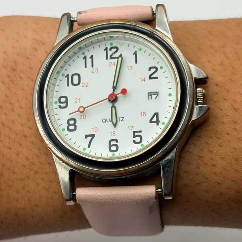 Other Pink & Silver Retro Men’s Watch Size ONE SIZE - 1 Thumbnail