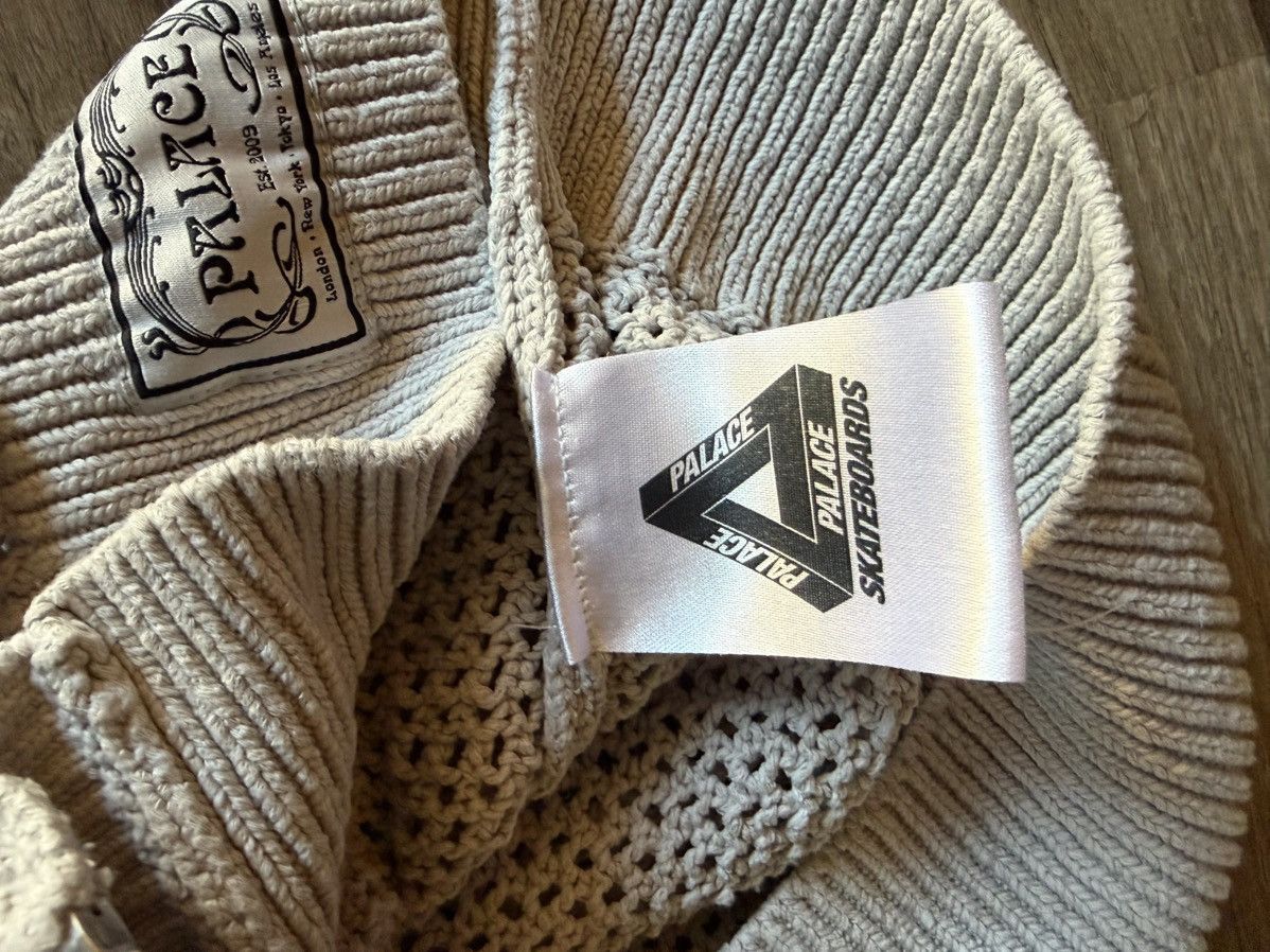 Palace Palace Rib Knit Lace Zip Up Polo Gray size Medium Size US M / EU 48-50 / 2 - 5 Thumbnail