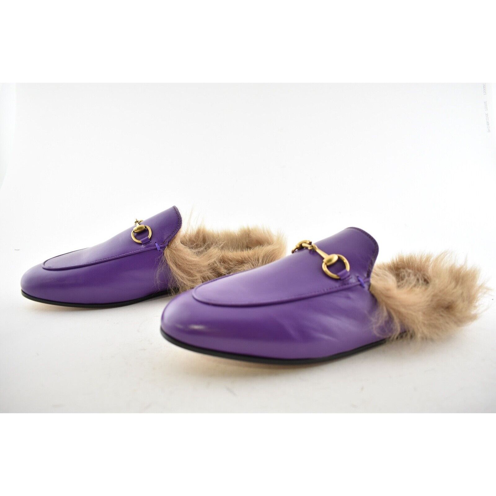 Gucci Princetown Leather Fur Loafer Slide Mule Slipper Flat 36 Size US 6 / IT 36 - 10 Thumbnail