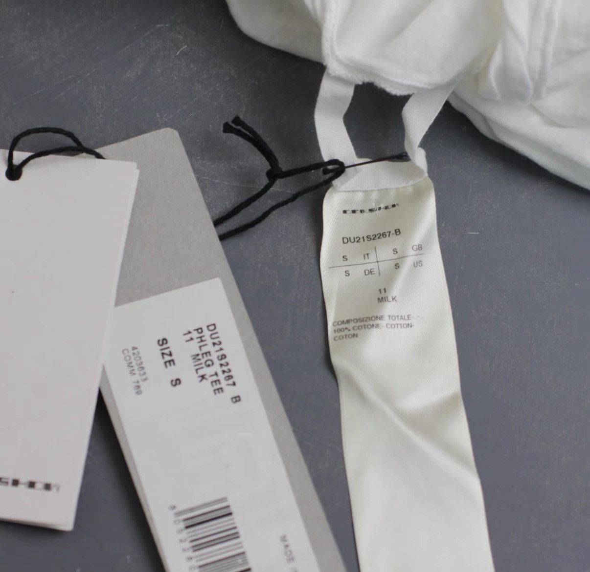 Rick Owens Rick Owens DRKSHDW White Oversized Short Sleeve T-Shirt Size US S / EU 44-46 / 1 - 5 Thumbnail