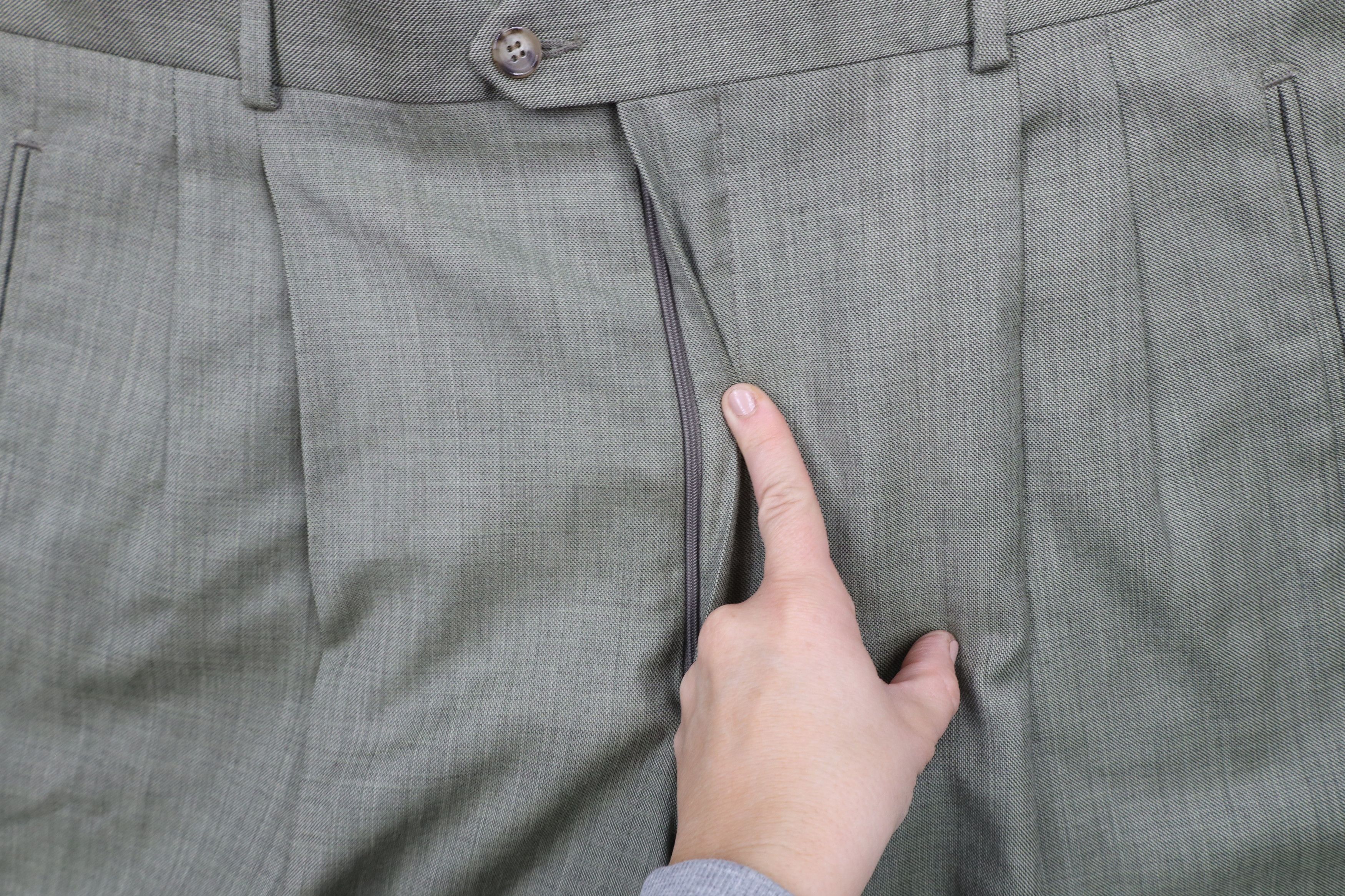 Vintage Vintage 90s Streetwear Wide Leg Chino Pants Heather Green Size US 40 / EU 56 - 5 Thumbnail