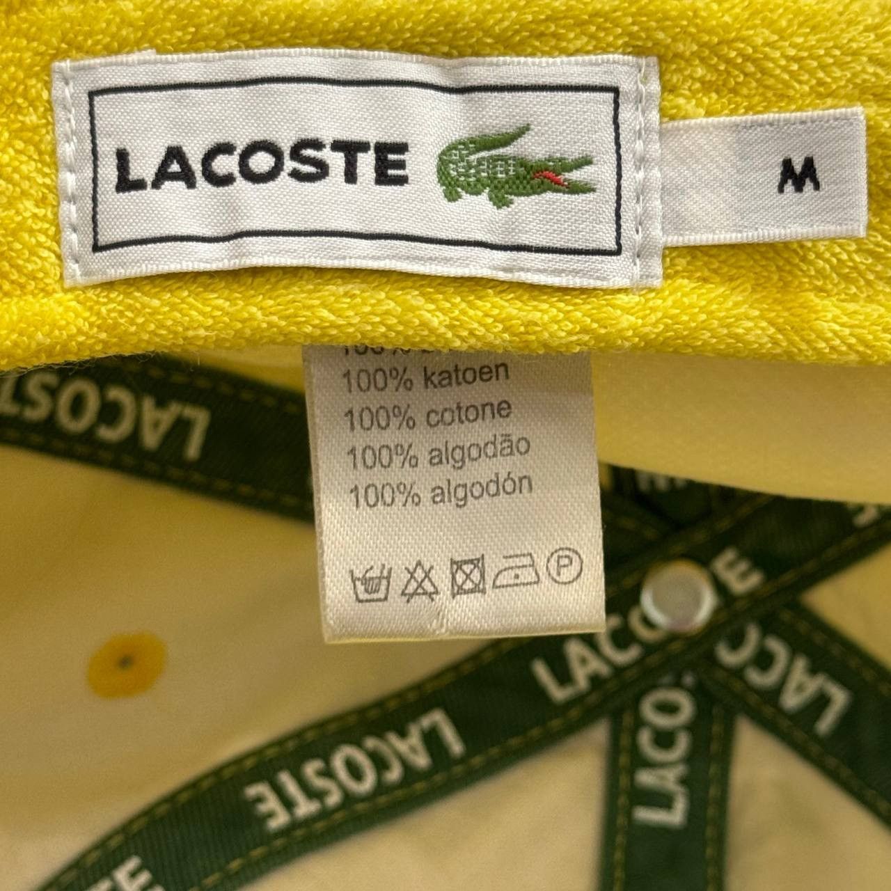Lacoste × Vintage Vintage Lacoste Yellow Cap Size ONE SIZE - 9 Thumbnail