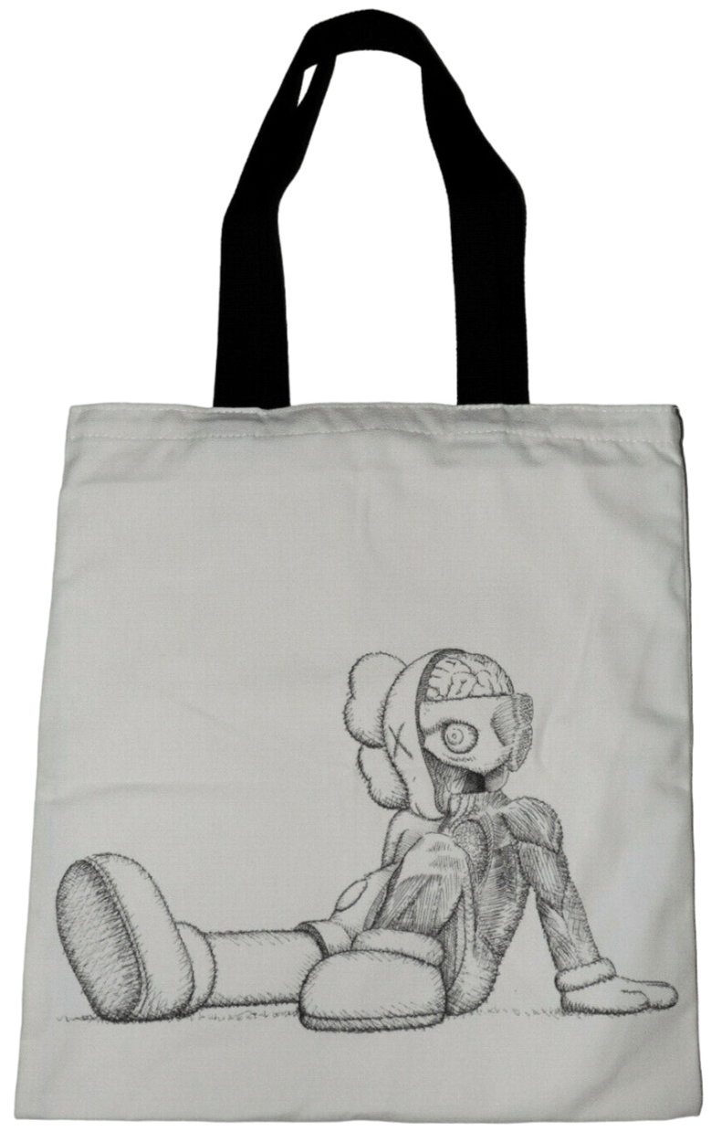 Kaws KAWS YSP New York - Resting Place White Tote Bag - Uniqlo H Size ONE SIZE - 1 Thumbnail