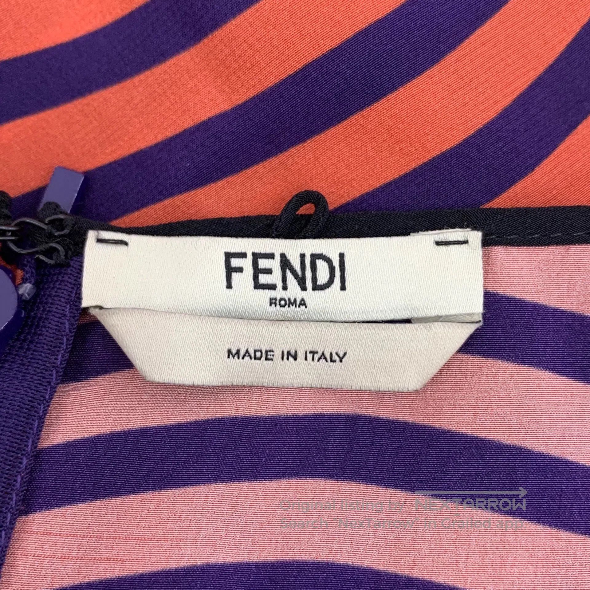 Fendi fendi color block striped camisole dress. Size US 26 / EU 42 - 6 Thumbnail