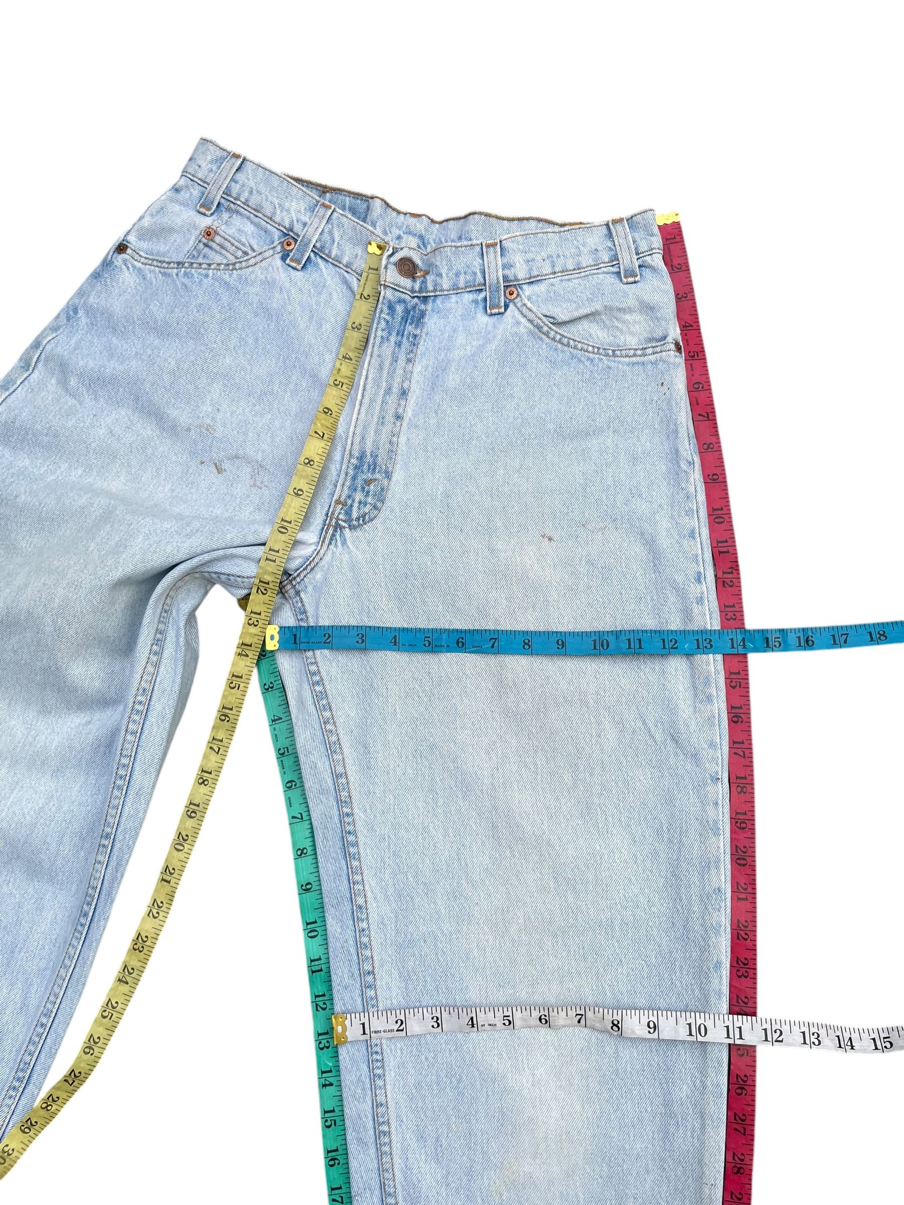 Levi's Vintage 1996 Levis 560 Orange Tab Faded Wash Denim Size US 34 / EU 50 - 11 Thumbnail