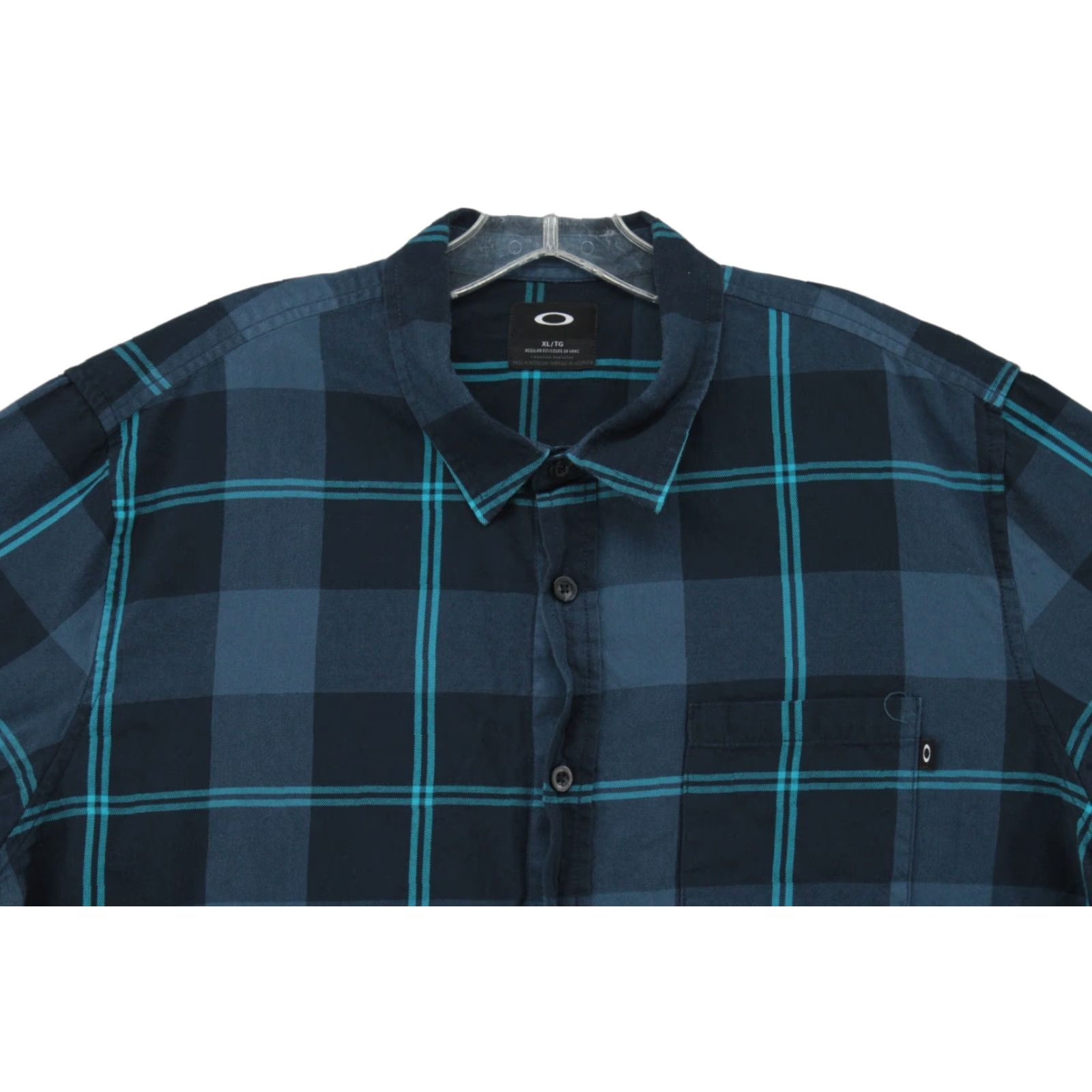 Oakley VINTAGE Oakley Shirt Mens XL Blue Plaid Long Sleeve Button-Up Preppy Y2K Size US XL / EU 56 / 4 - 1 Thumbnail
