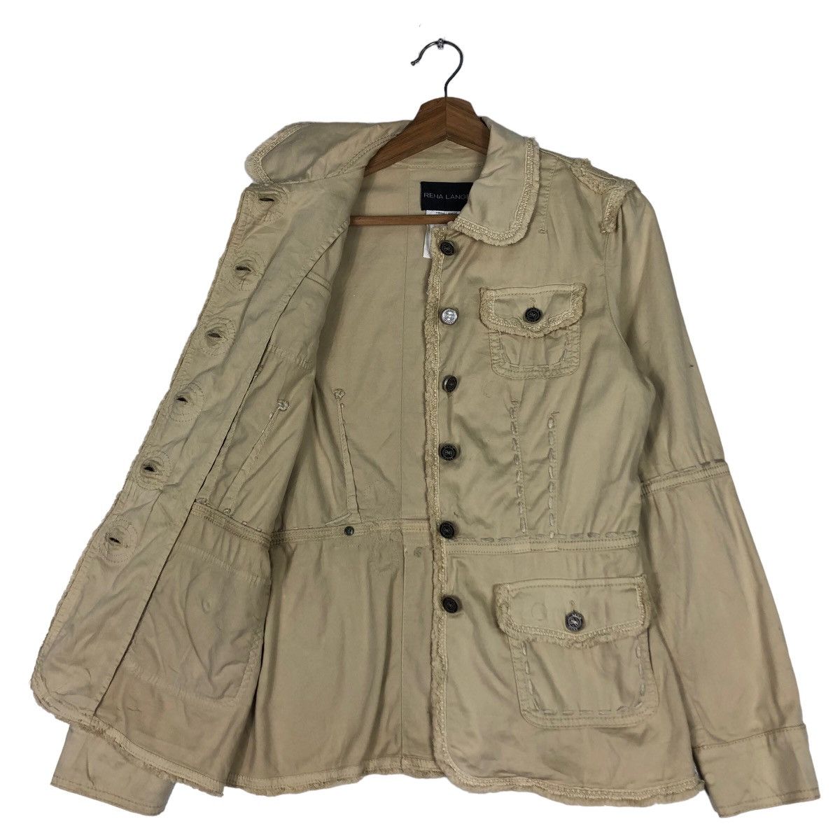 If Six Was Nine 🔥Vtg Biker Jacket Lena Lange Japan Bondage Button Size US M / EU 48-50 / 2 - 9 Thumbnail
