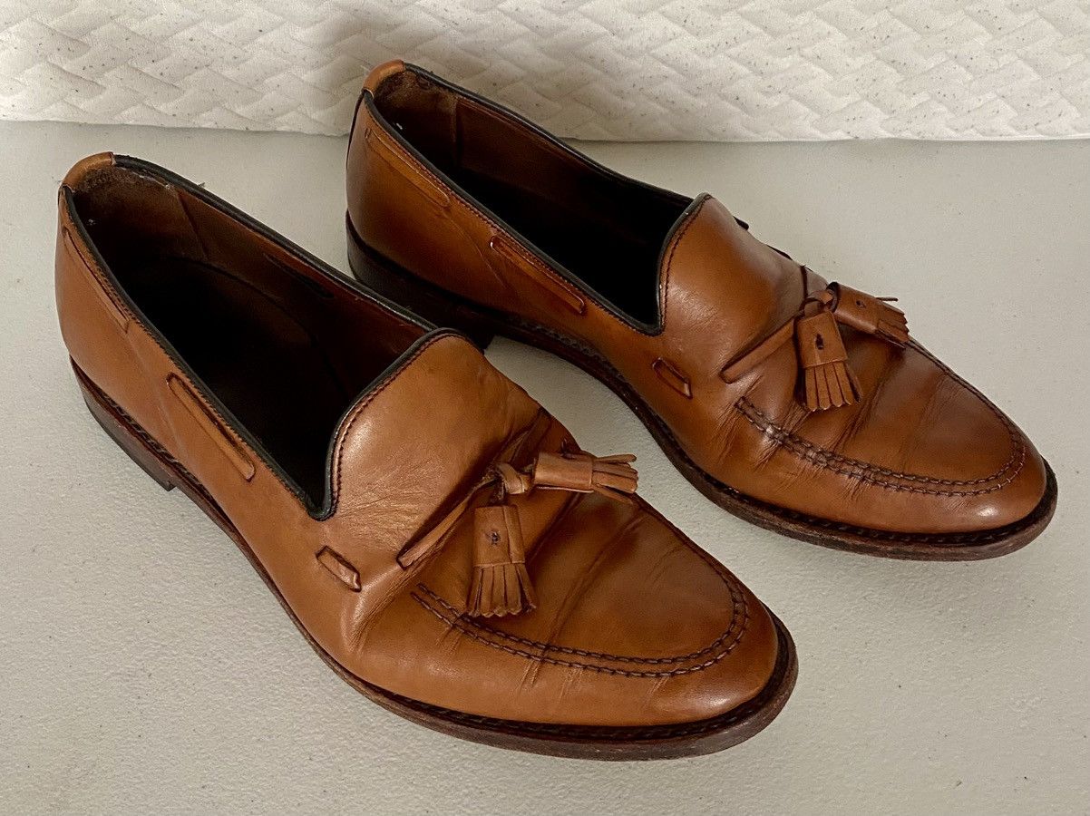 Allen Edmonds AE 🇺🇸 tobacco leather Grayson tasseled vamp 9.5 E Made in USA Size US 9.5 / EU 42-43 - 14 Thumbnail