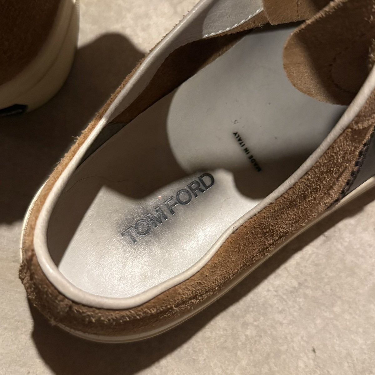 Tom Ford Tom Ford Cambridge Suede Leather Trim Low Top Sneakers Brown Size US 10 / EU 43 - 14 Thumbnail