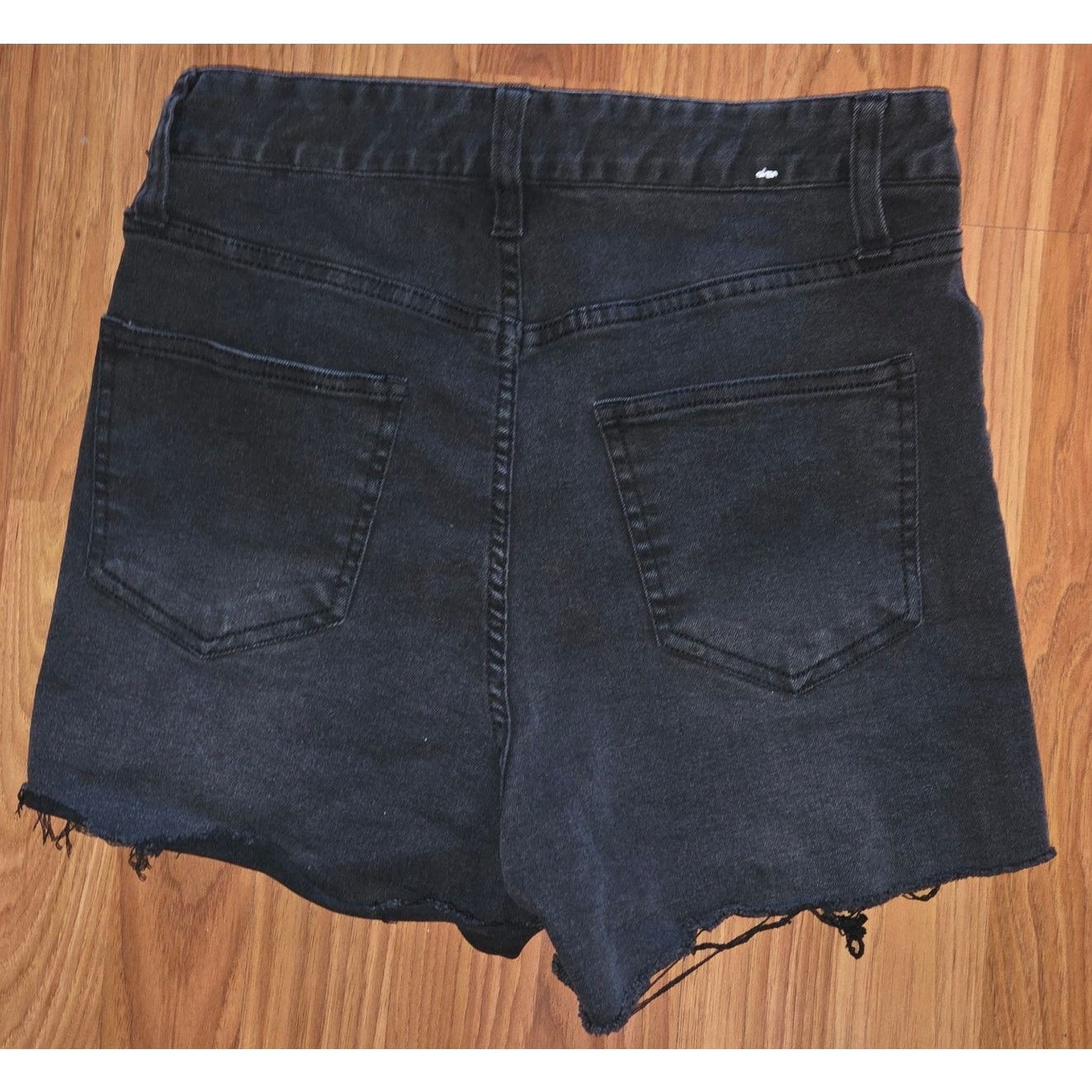 Hurley Hurley Women's Black Denim Jean Shorts - Size 27 Size 27" / US 4 / IT 40 - 2 Thumbnail