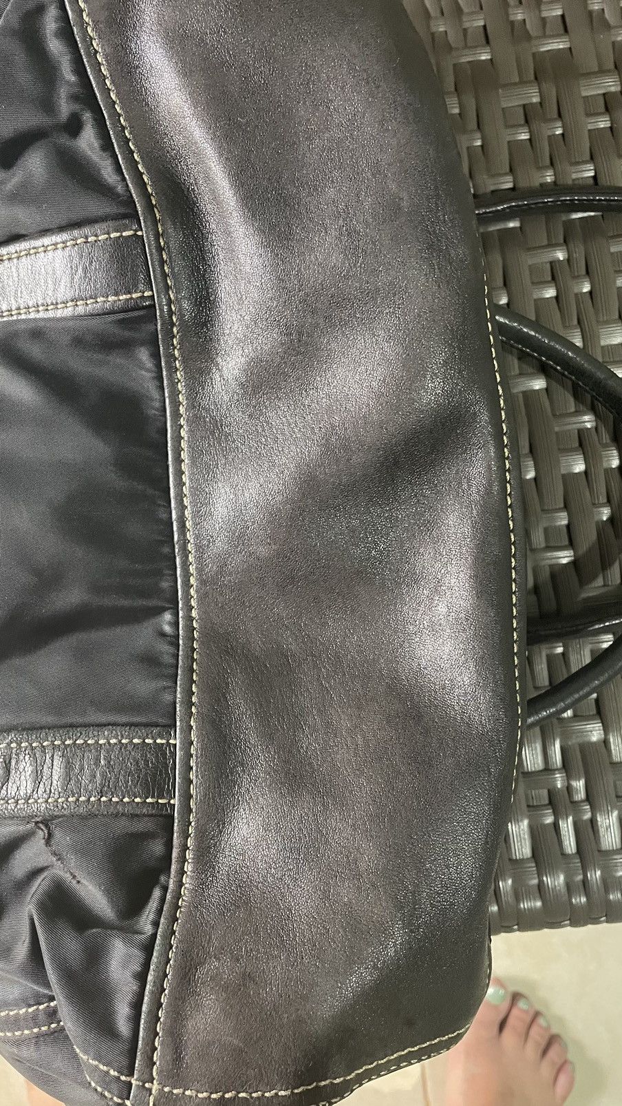 Prada × Vintage Prada Twist Tessuto Tote Bag Size ONE SIZE - 6 Thumbnail