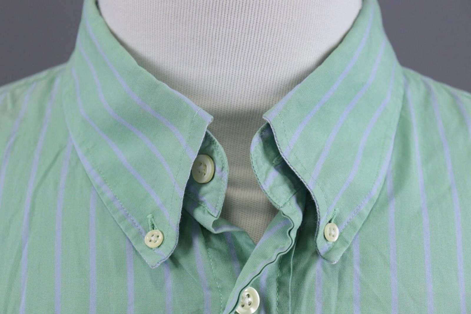La Martina La Martina Buenos Aires Green Pinstripe Shirt Size 3XL Size US XXL / EU 58 / 5 - 7 Thumbnail