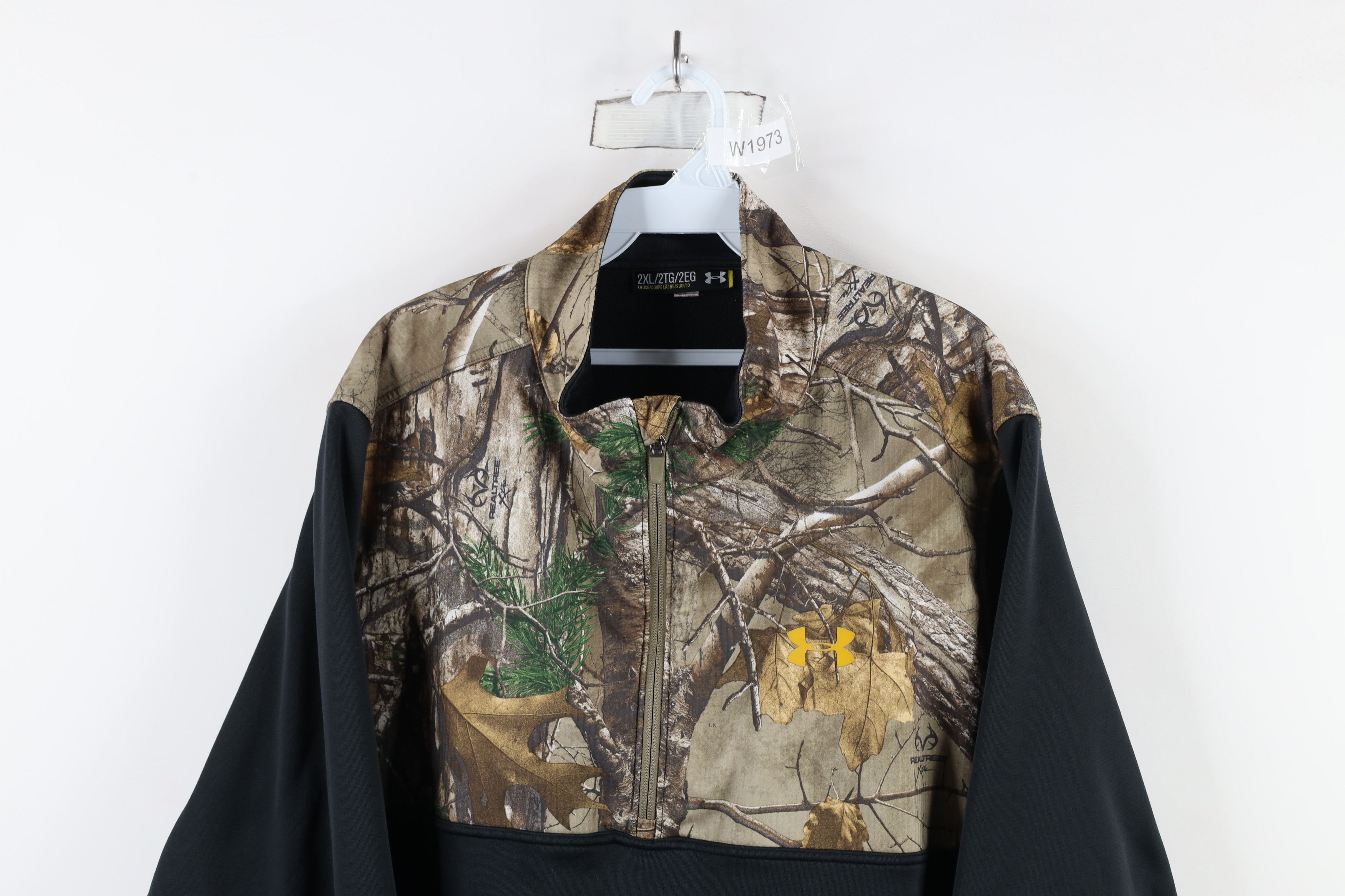 Under Armour × Vintage Under Armour Realtree Camouflage Half Zip Pullover Jacket Size US XXL / EU 58 / 5 - 2 Thumbnail
