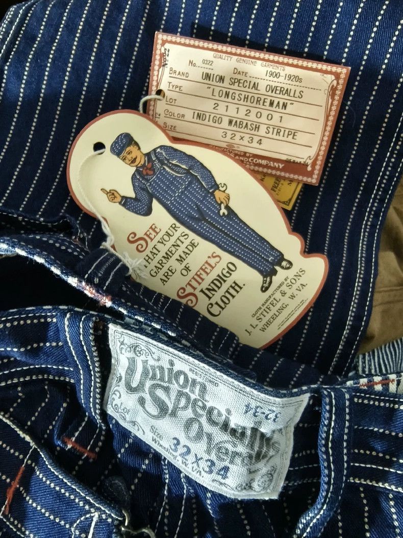 Freewheelers Freewheelers Freewheelers Striped overalls trousers Size US 32 / EU 48 - 3 Thumbnail