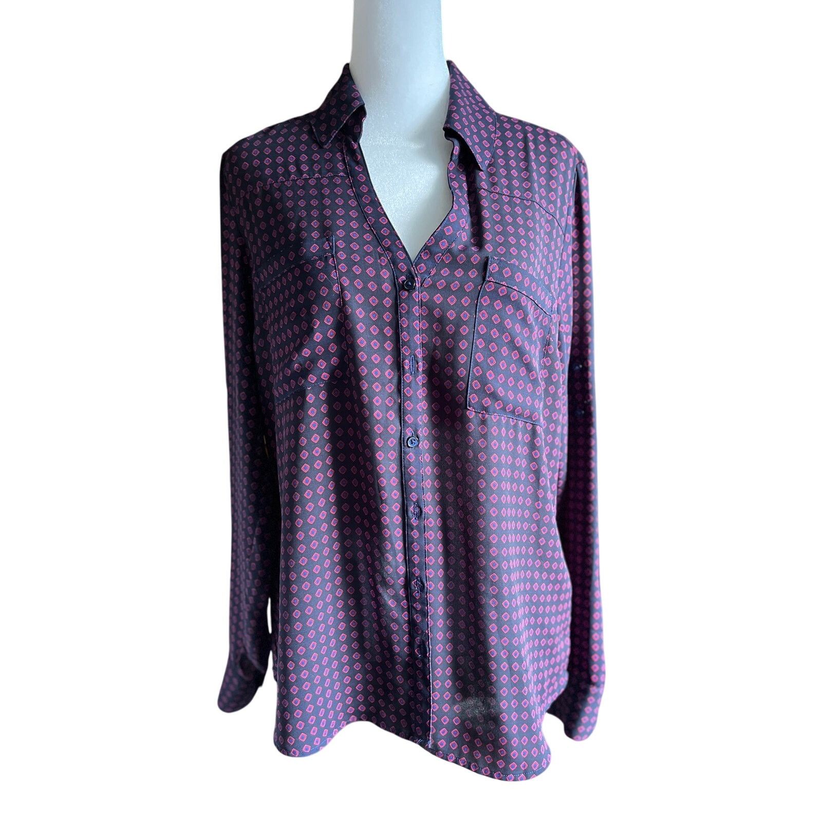 Express VINTAGE- EXPRESS BUTTON SHIRT Size M / US 6-8 / IT 42-44 - 1 Thumbnail
